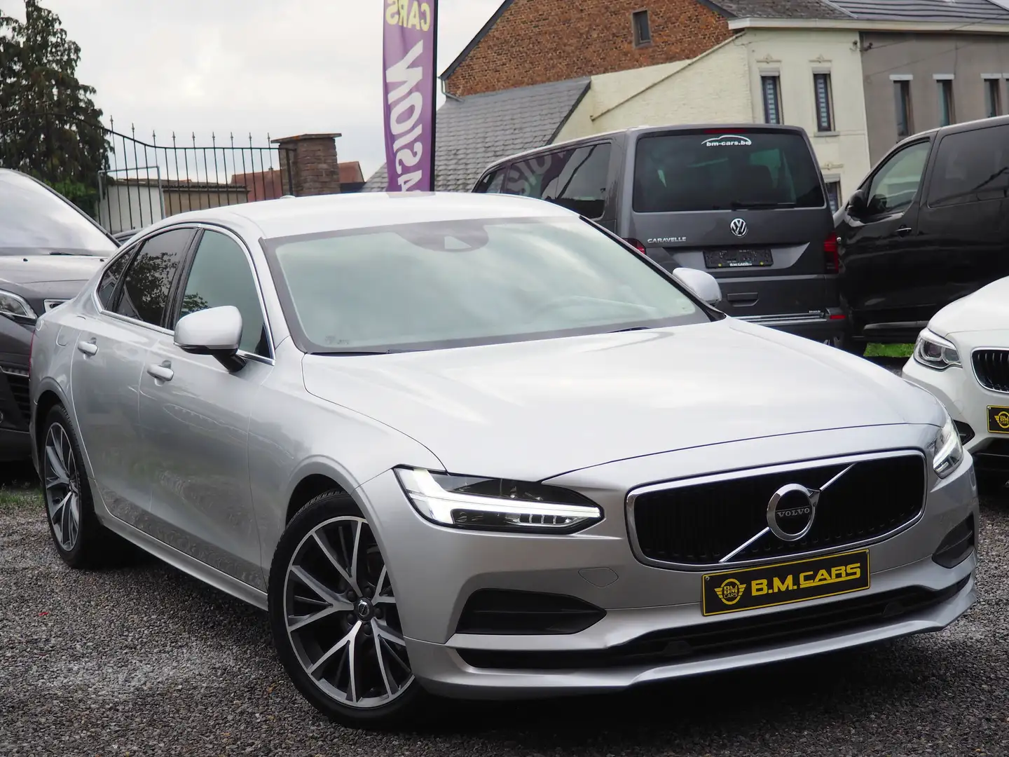Volvo S90 2.0 D4 GearTronic ✅MOMENTUM✅CUIR-LED-GPS-CAM Argent - 2
