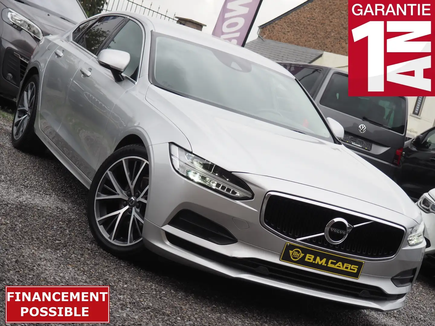 Volvo S90 2.0 D4 GearTronic ✅MOMENTUM✅CUIR-LED-GPS-CAM Срібний - 1