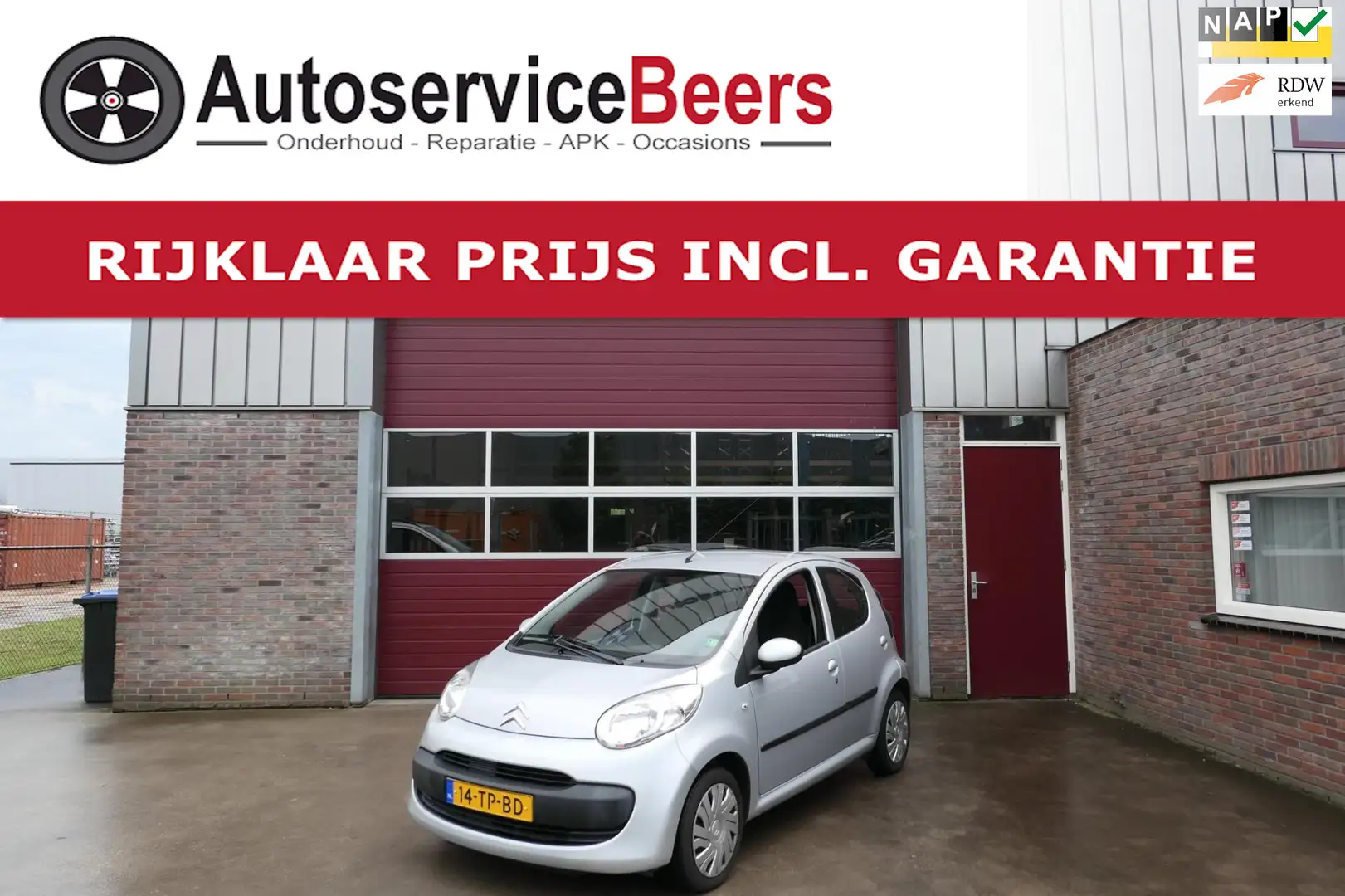 Citroen C1 1.0-12V Ambiance, 5 deurs, Elektrische ramen , CV, Grijs - 1