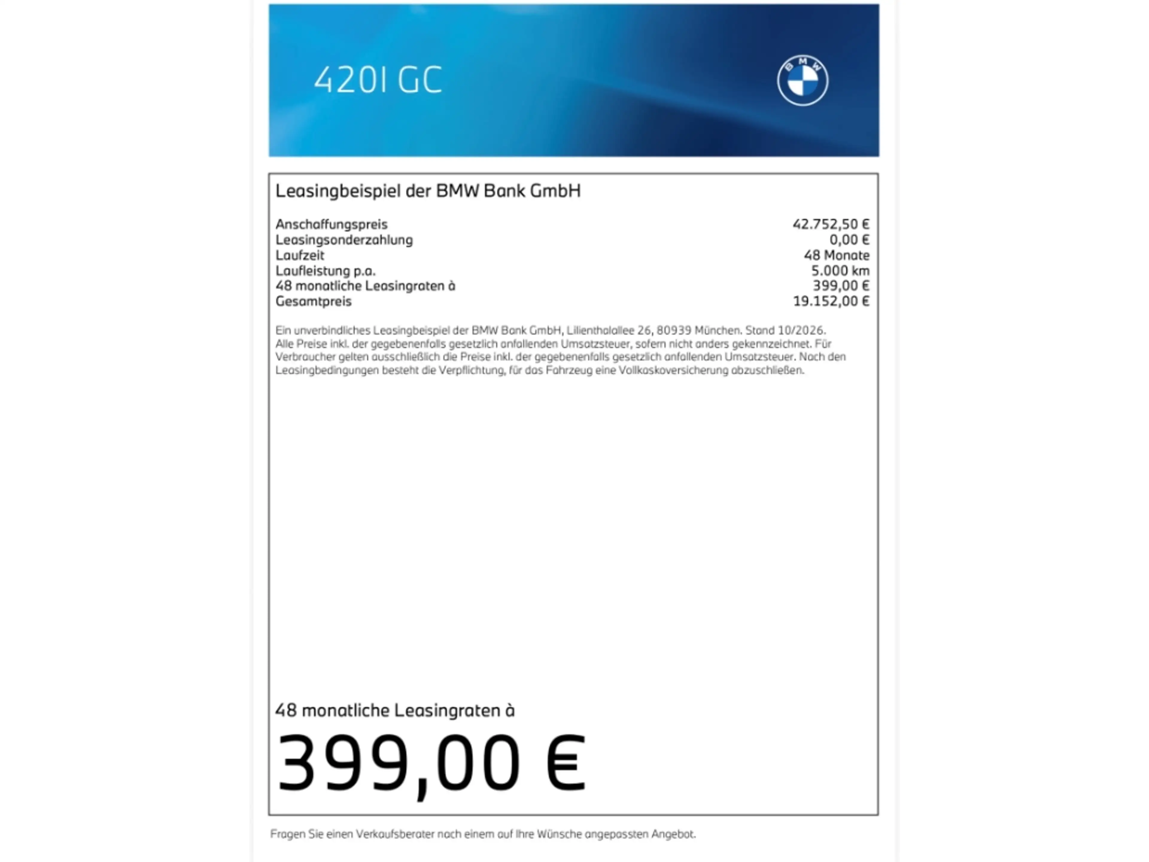 BMW 420 Gran Coupe iA M-Sport Sportpaket HUD AD Navi Digit — photo 5