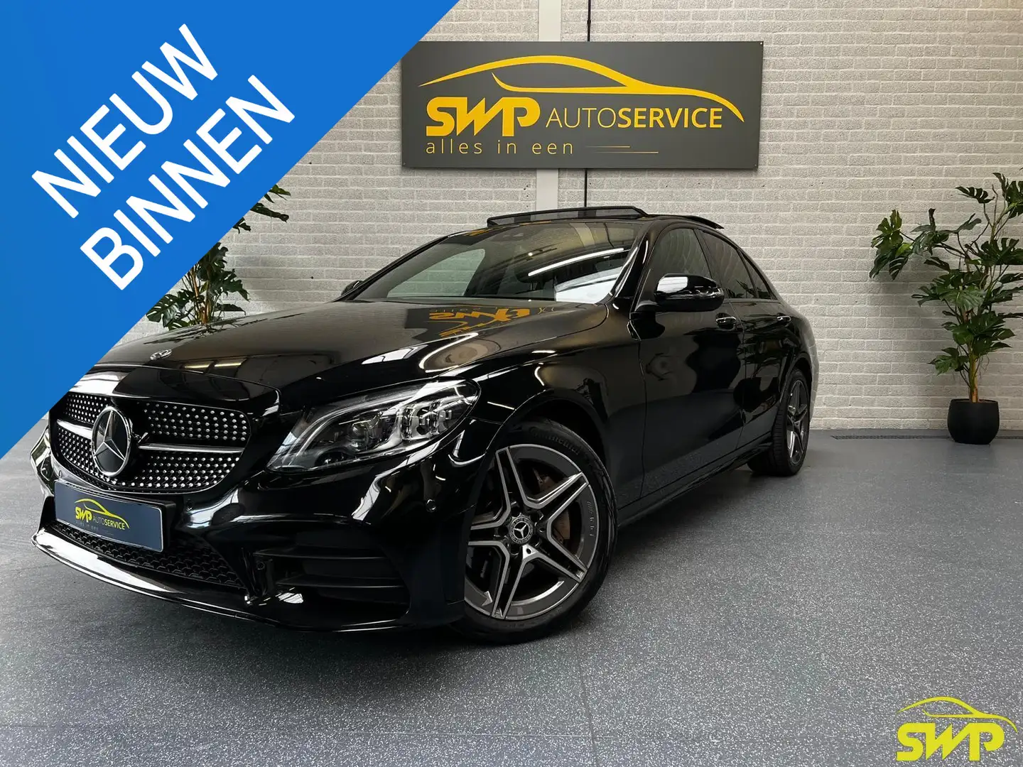 Mercedes-Benz C 300 e | AMG | Pano | Burmester | 360 | Sfeer | Memory Zwart - 1