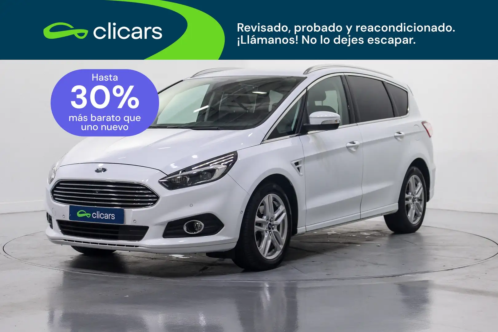 Ford S-Max 2.0TDCi Bi-turbo ST-Line PS 210 Blanco - 1
