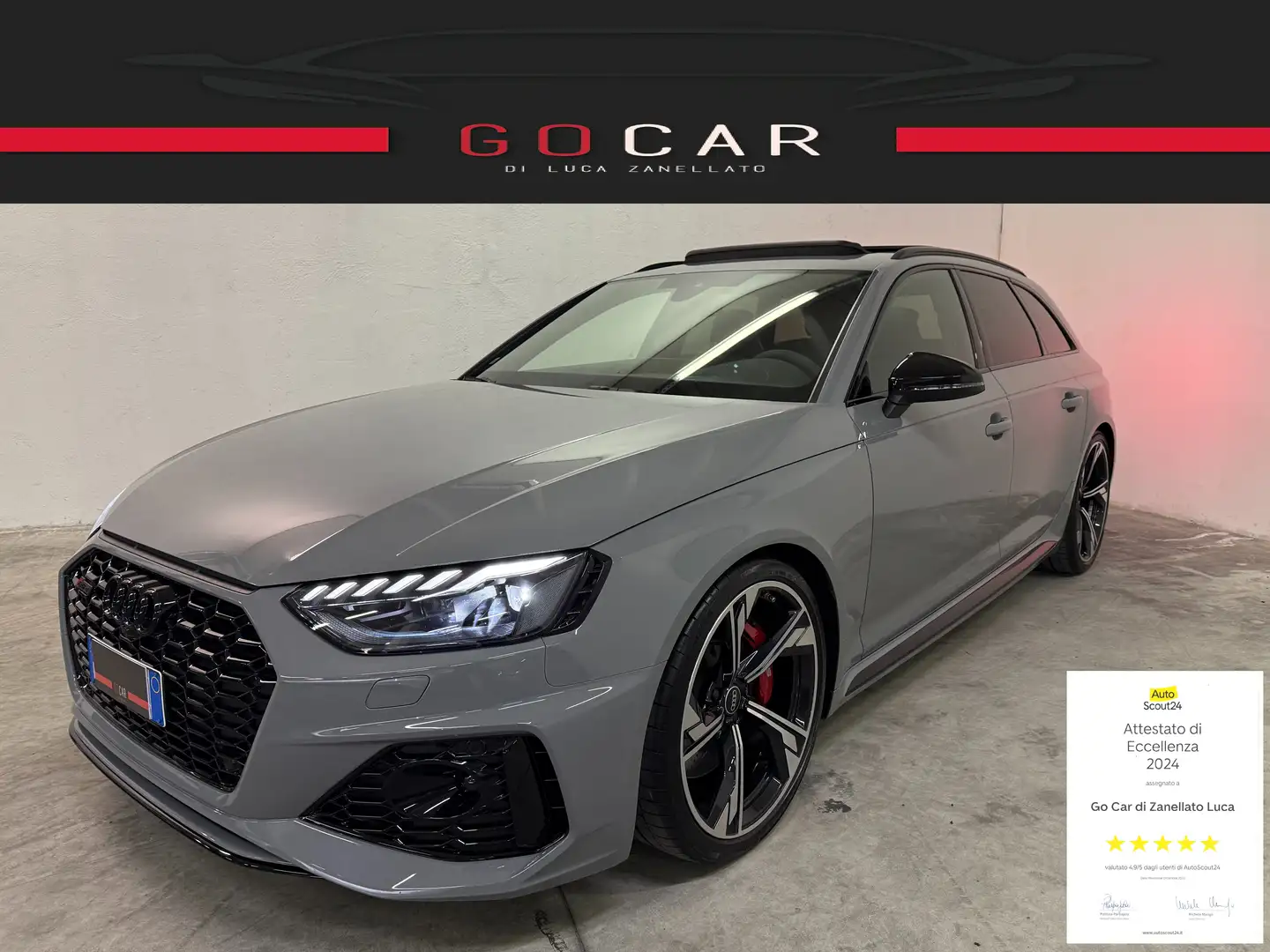 Audi RS4 Avant 2.9 Tfsi Quattro 450cv Tiptronic ITALIANA Gris - 1