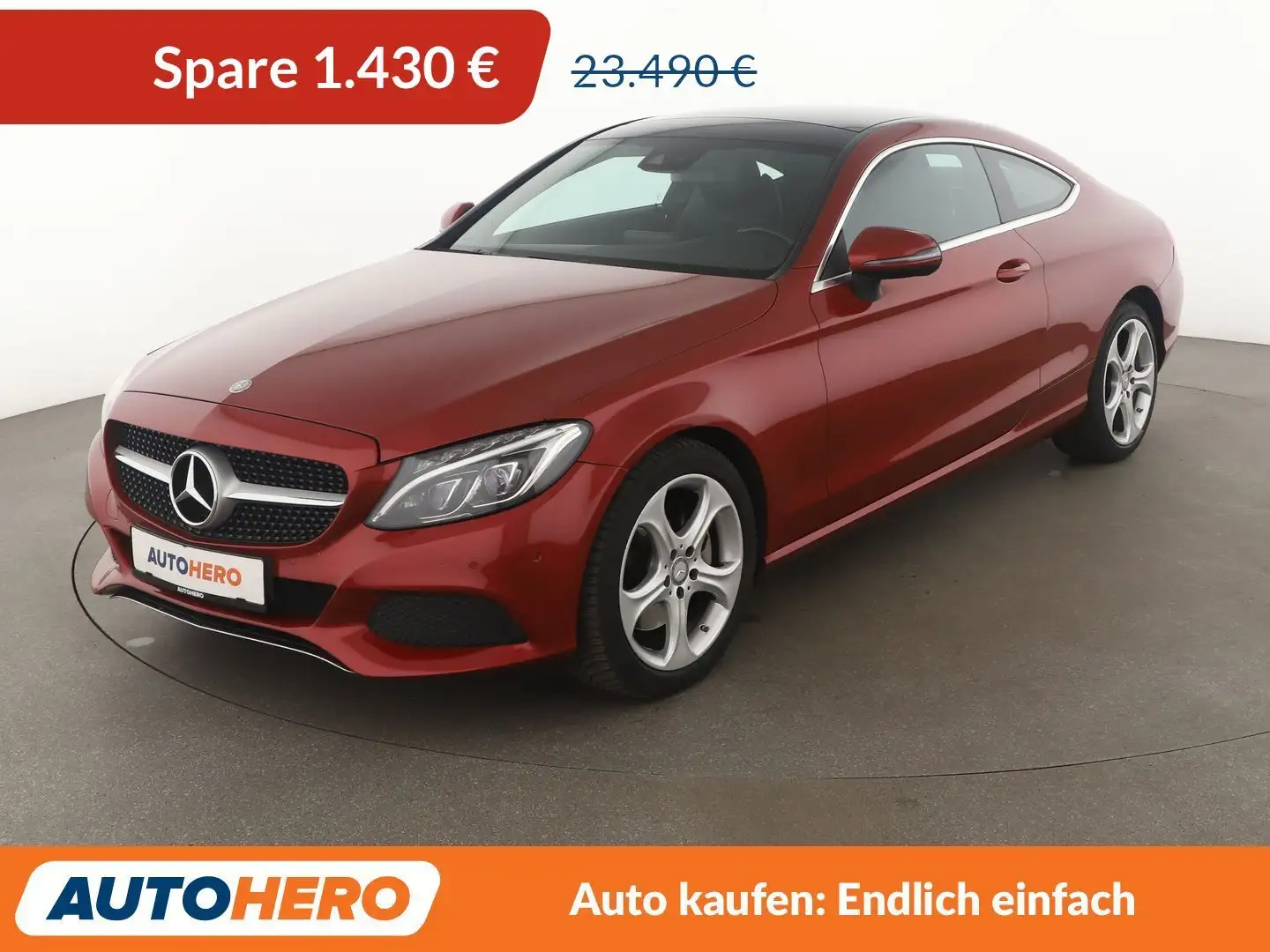 Mercedes-Benz C 250 C 250 d Coupe Aut.*LED*NAVI*PANO*SHZ*PDC*TEMPO* Rosso - 1