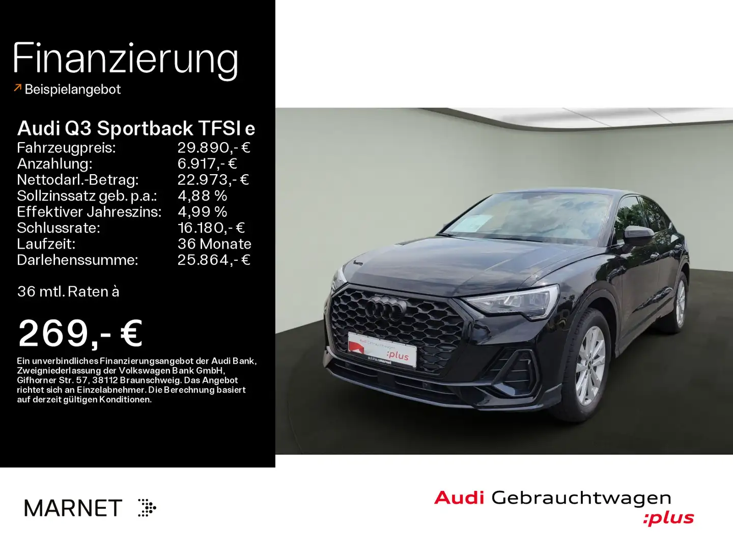 Audi Q3 45*Navi*Alu*PDC*Virtual Cock Czarny - 1