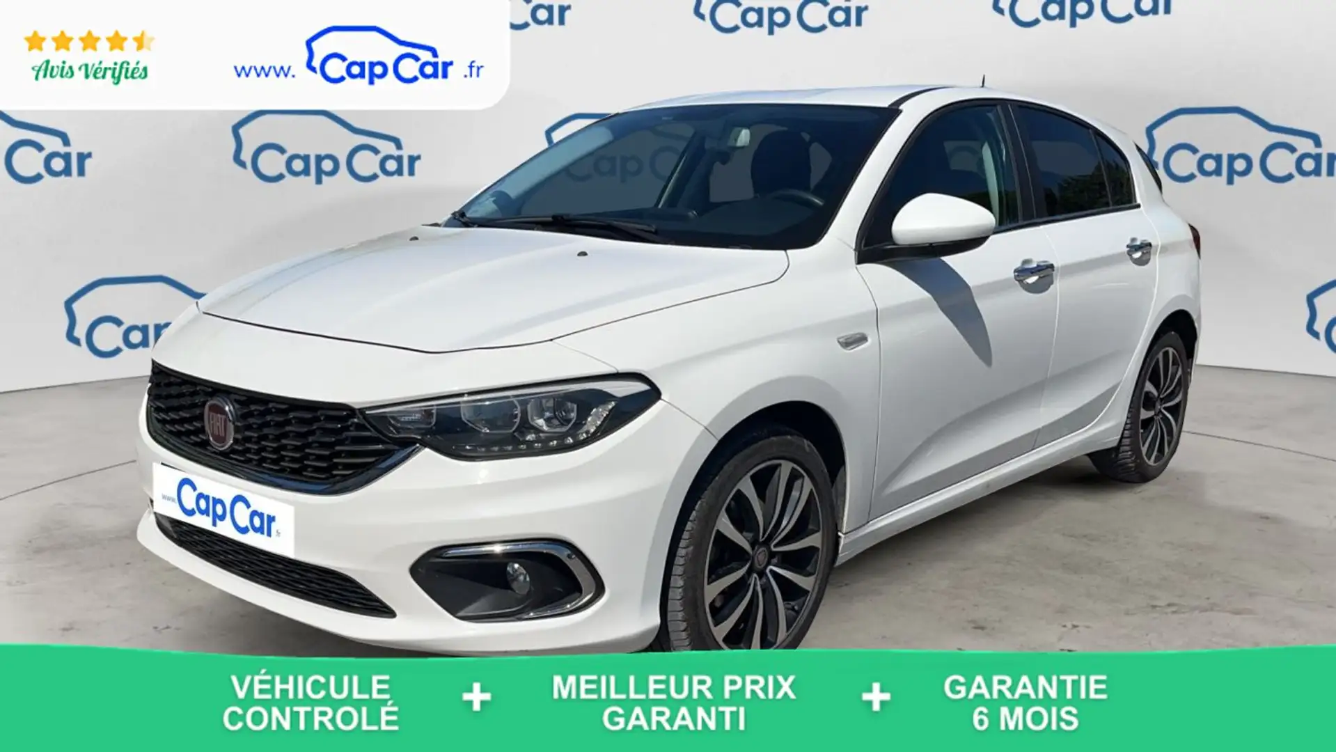 Fiat Tipo 1.4i 95 Lounge - Première main Blanc - 1
