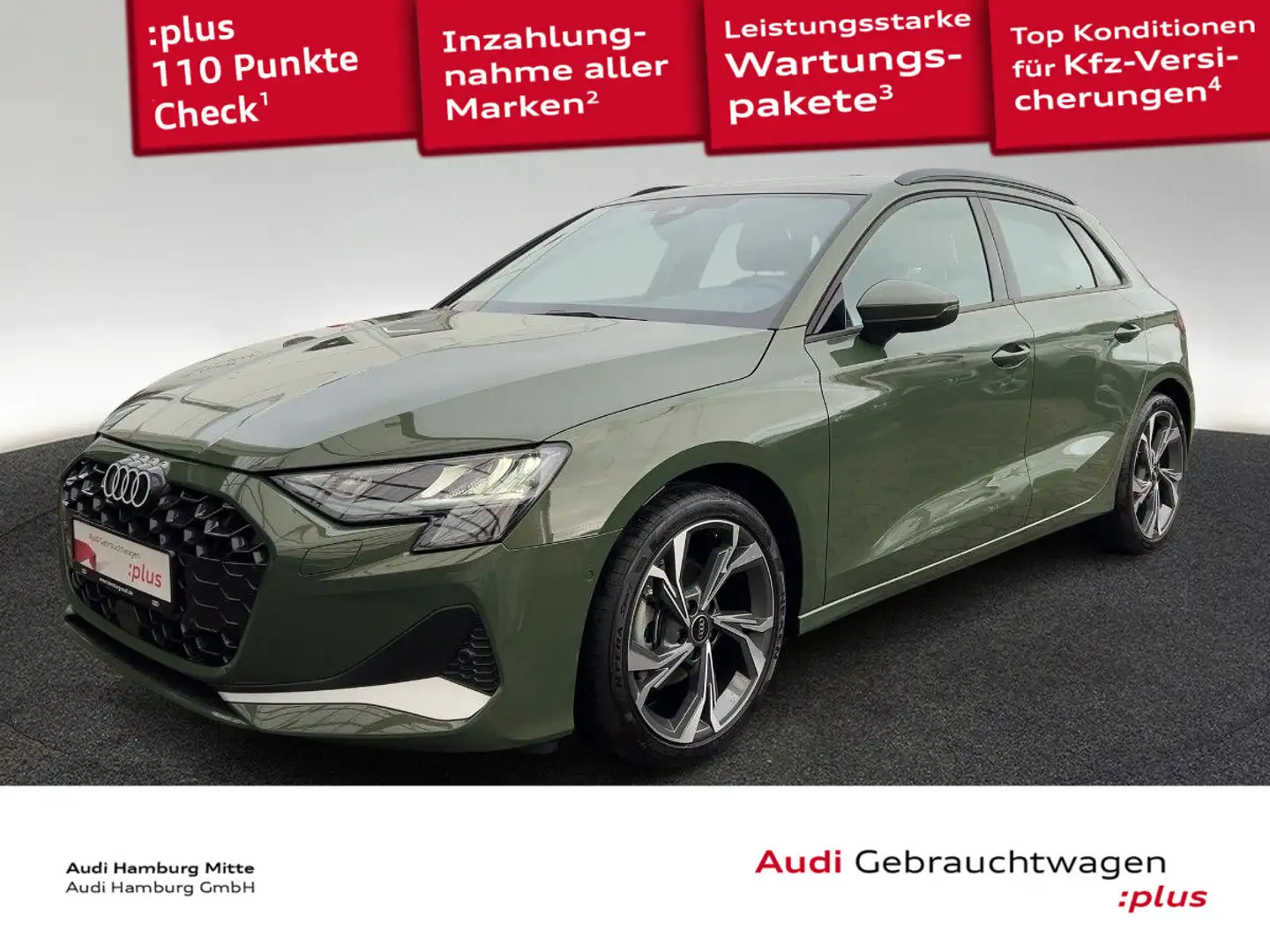 Audi A3 30 TFSI advanced S tronic Navi Sitz Grün - 1