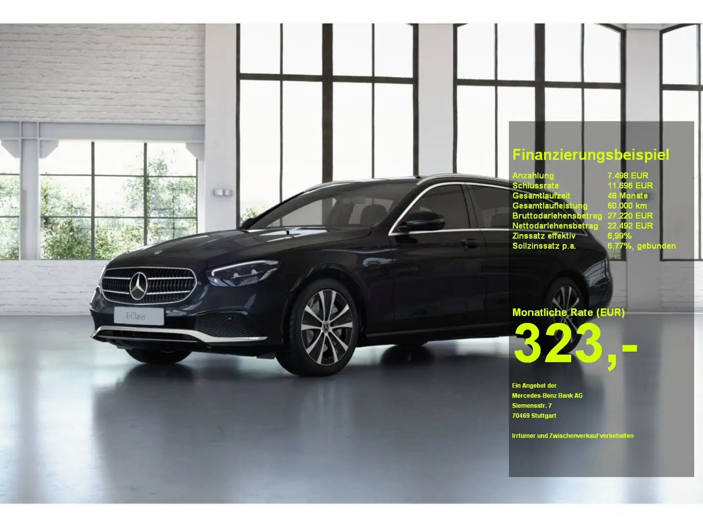 Mercedes-Benz E 300 de 4M T Avantgarde+MBUX+WIDE+CarPlay+AHK Noir - 1