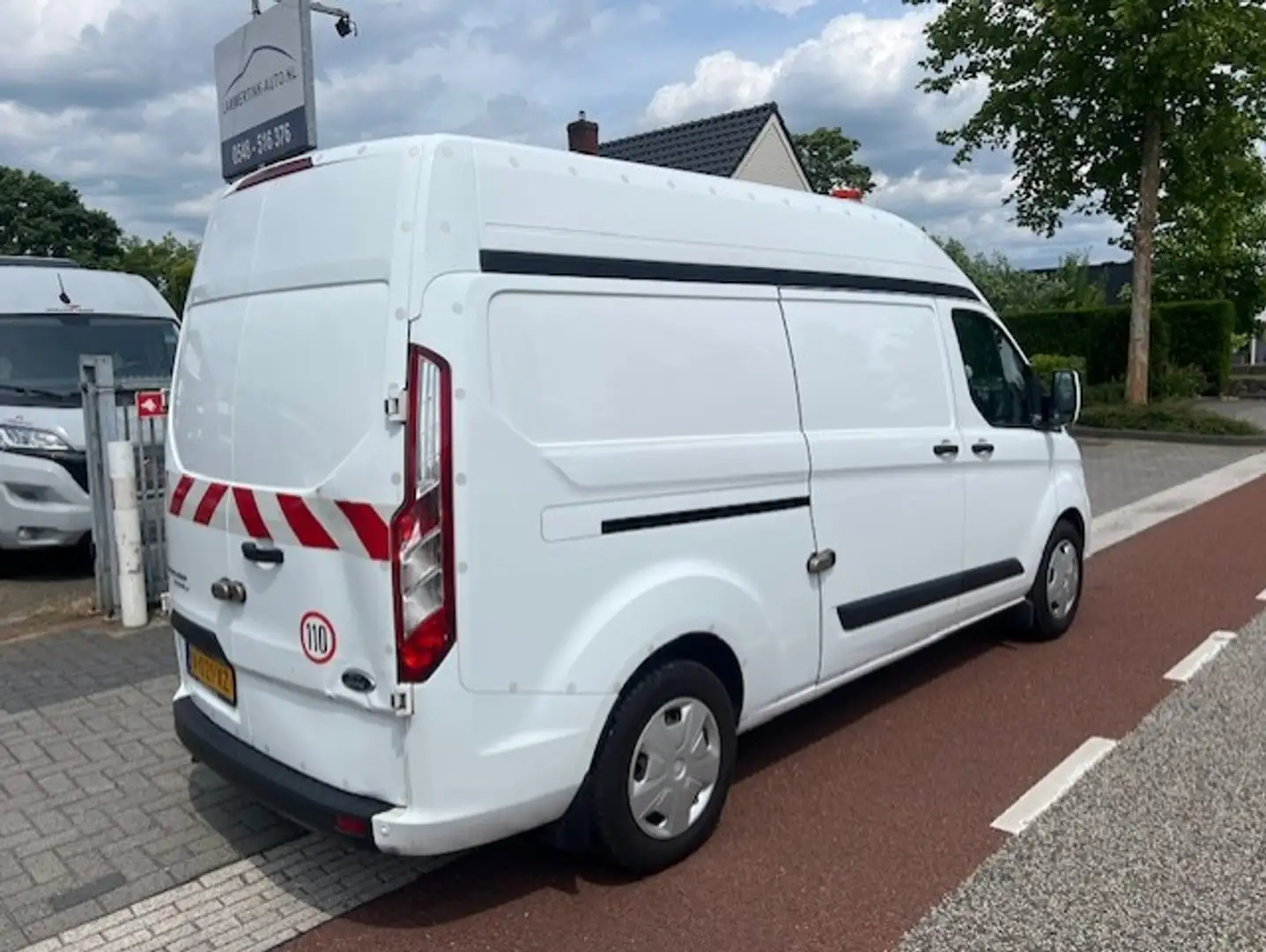 Ford Transit Custom 320 2.0 TDCI L2H2 AIRCO KLIMA EURO6 KAST INRICHTIN Wit - 2