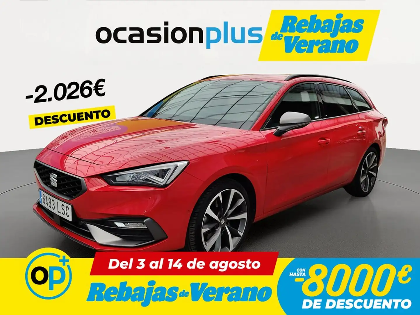 SEAT Leon ST 2.0TDI CR S&S FR DSG-7 150 Rojo - 1