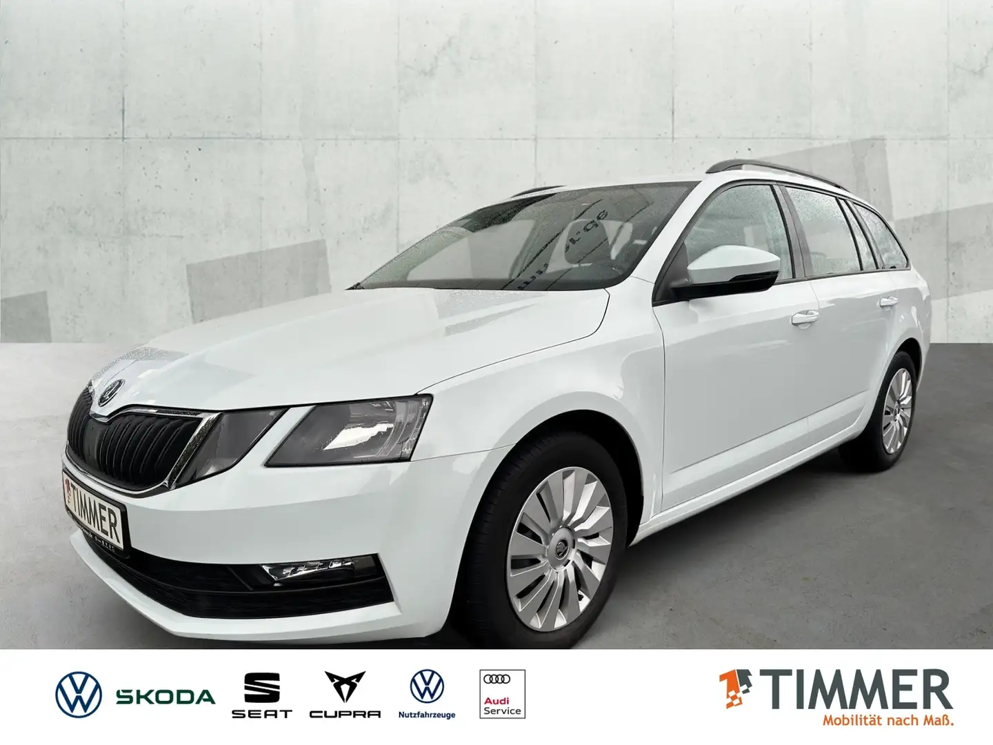 Skoda Octavia Combi 1.0 TSI *AHK*TEMPOMAT*KLIMA*LICHT/REGENSENS Wit - 1