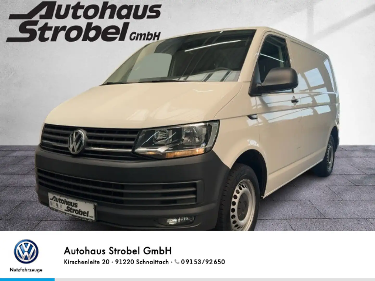 Volkswagen T6 Transporter 2.0 TDI DSG KR Navi Sortimo Klima DAB+ Weiß - 1