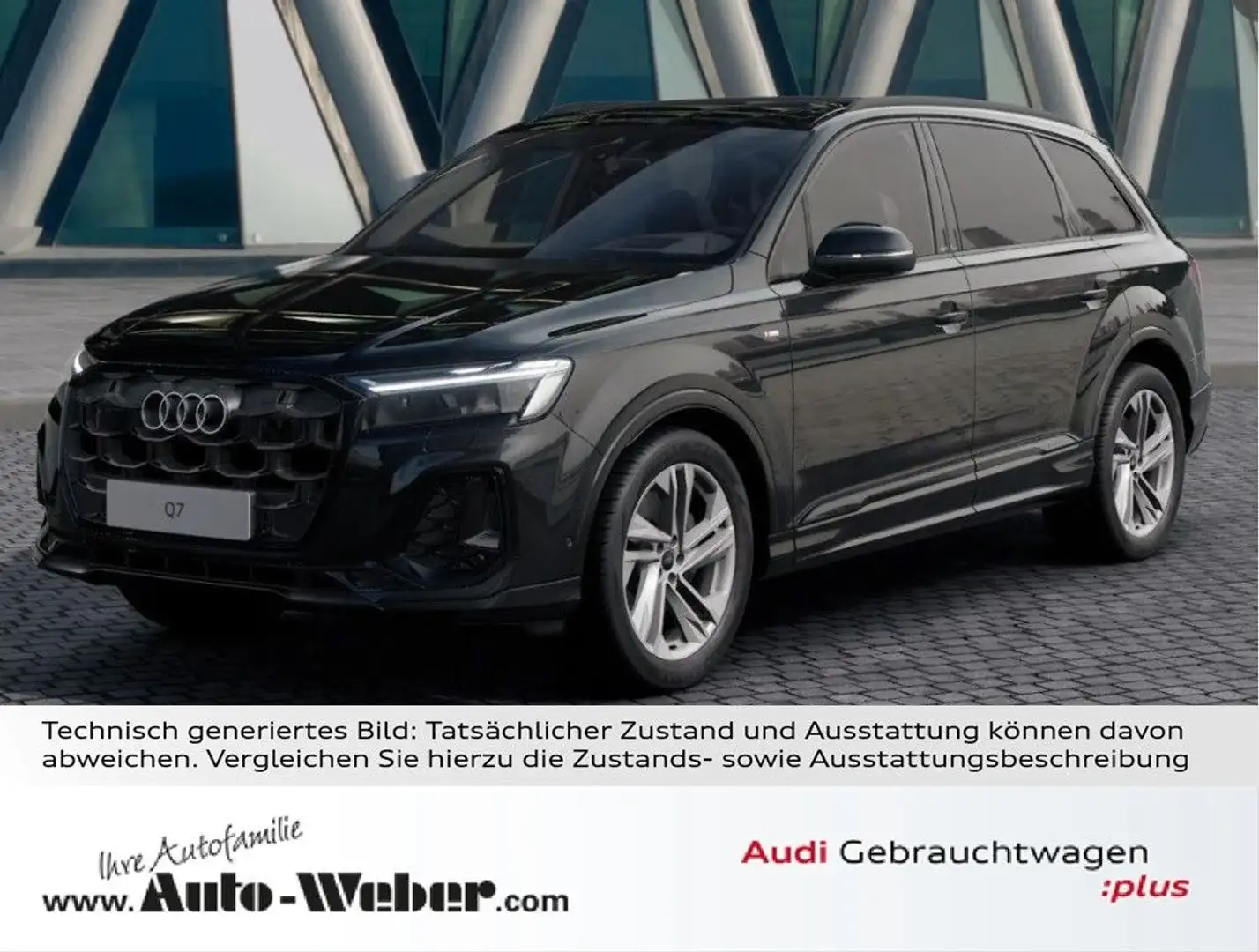 Audi Q7 50TDI qu S LINE BLACK AHK PANO HuD 7-SITZER Schwarz - 1