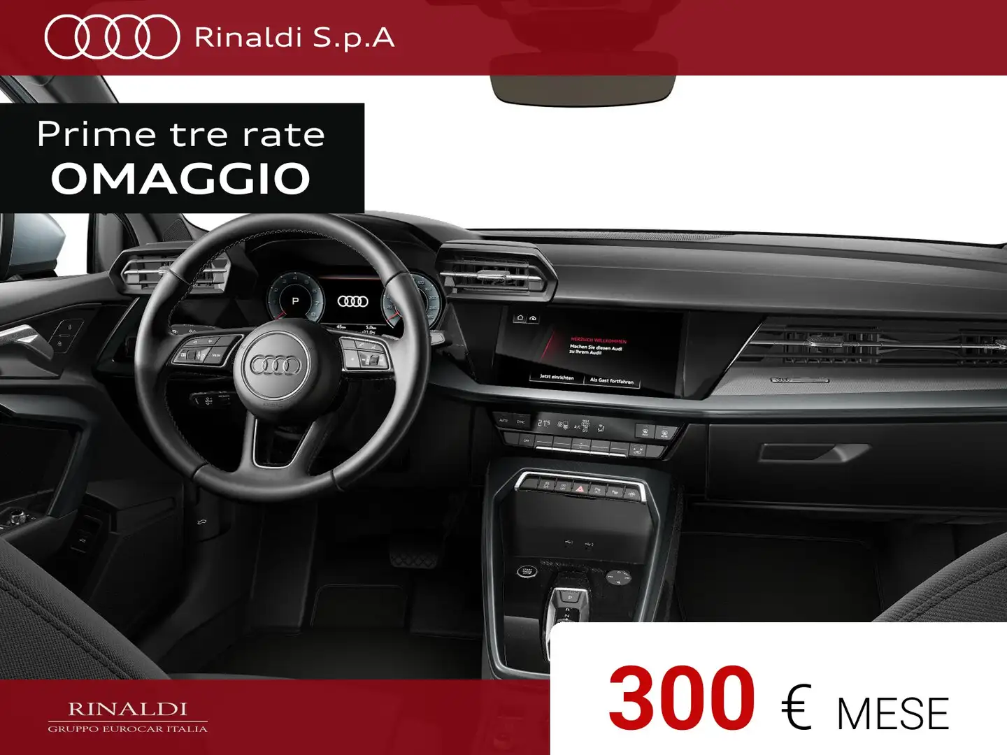 Audi A3 allstreet 35 1.5 tfsi mhev identity contrast s-tro Grigio - 2