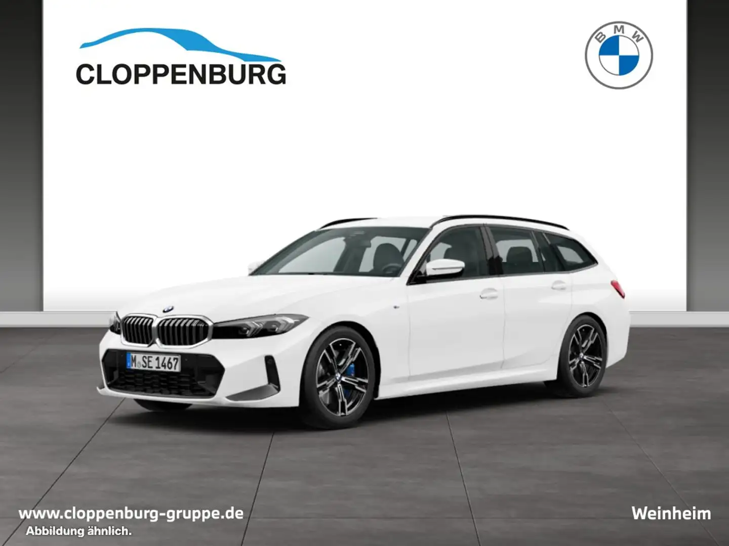 BMW 318 i M Sportpaket AHK+Navi+SHZ+LED UPE: 55.309€ Wit - 1
