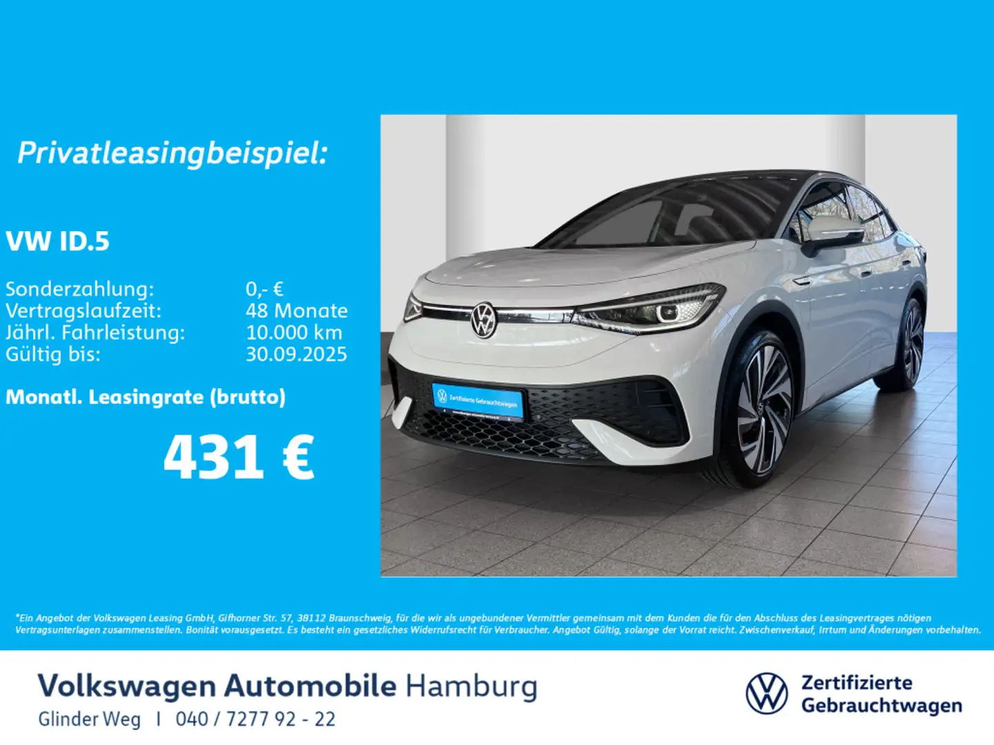 Volkswagen ID.5 Pro Performance AHK AppConnect Schwarz - 1