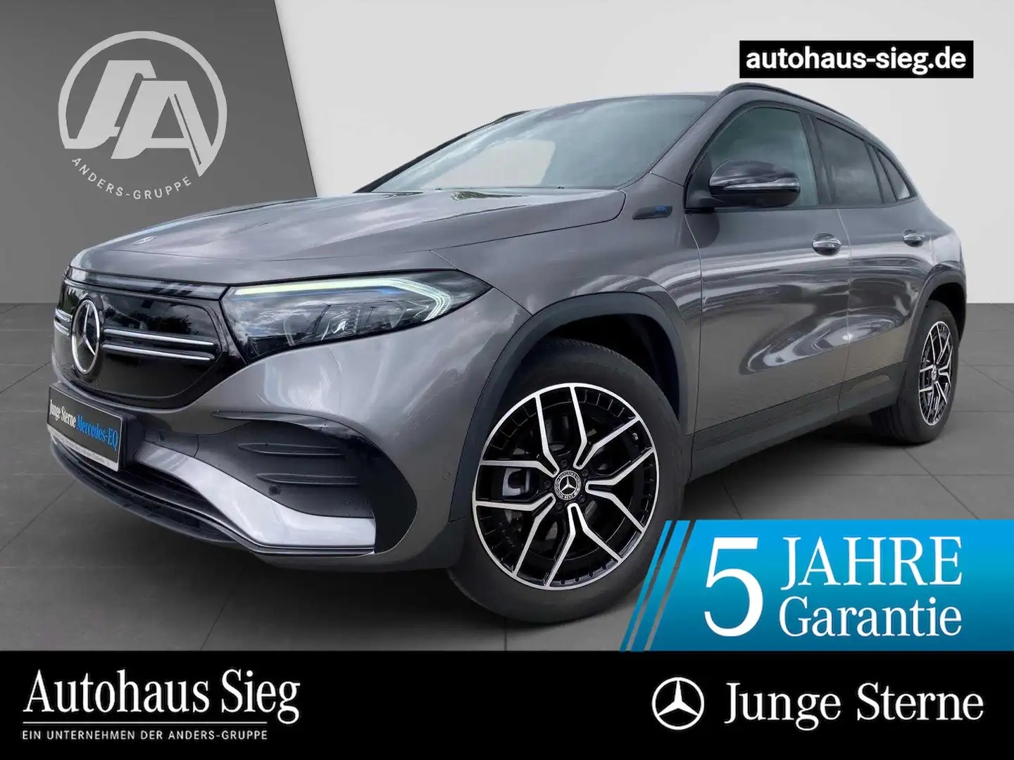Mercedes-Benz EQA 4M AMG+MBUX+Pano+Distr+AHK+360+HUD+SOUND Grijs - 1