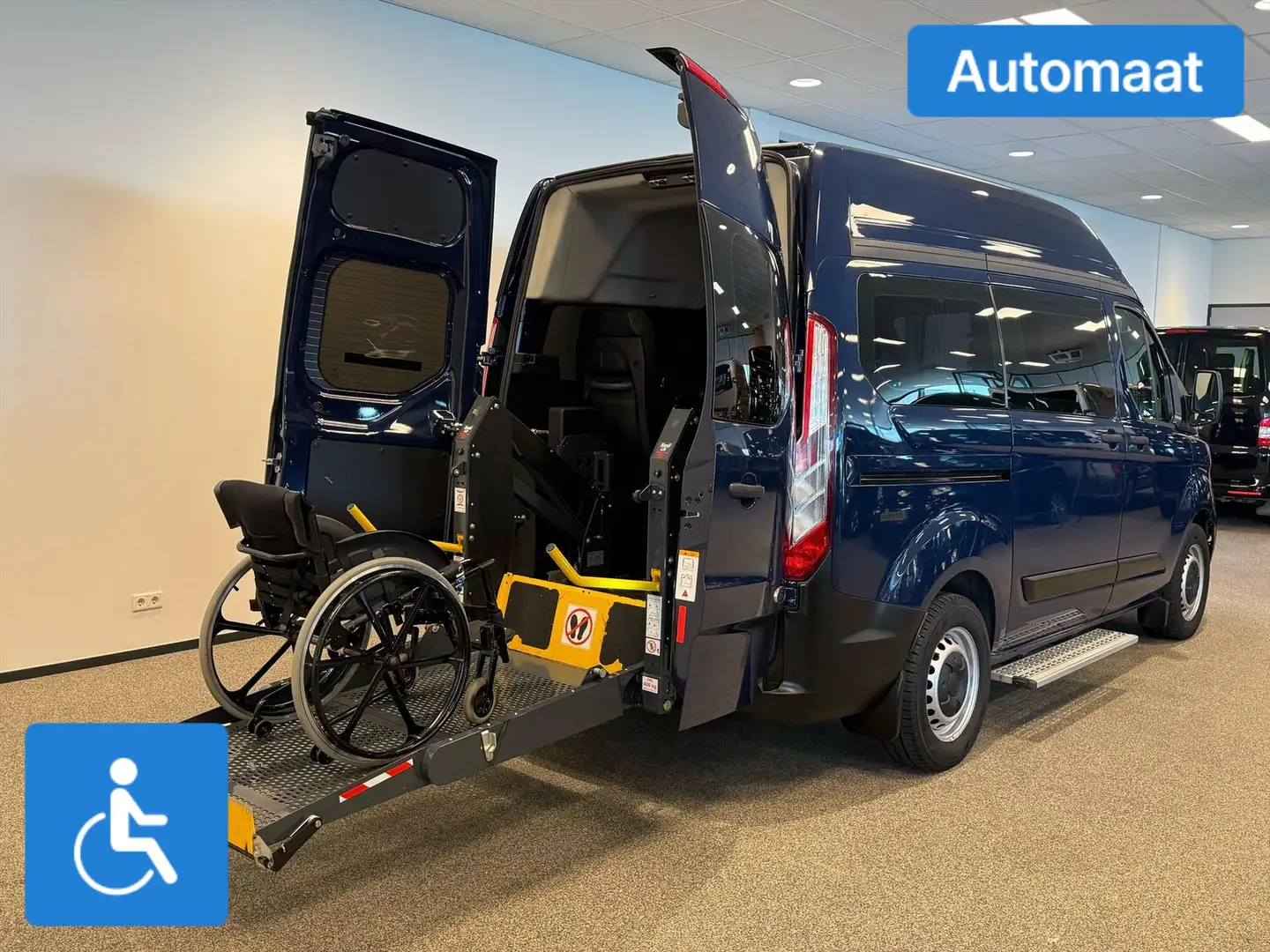 Ford Transit Custom L1H2 Rolstoelbus Automaat Bleu - 2