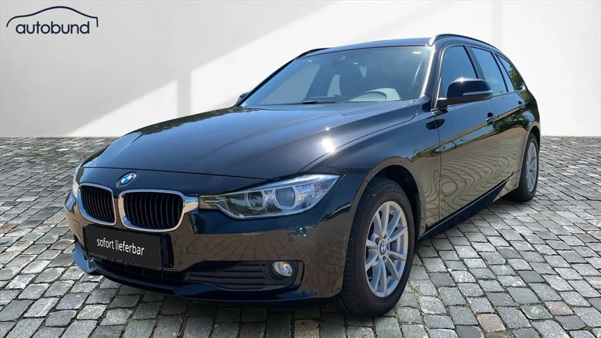 BMW 318 d Touring AHK Klimaautomatik Navi Einparkhilfe Schwarz - 1