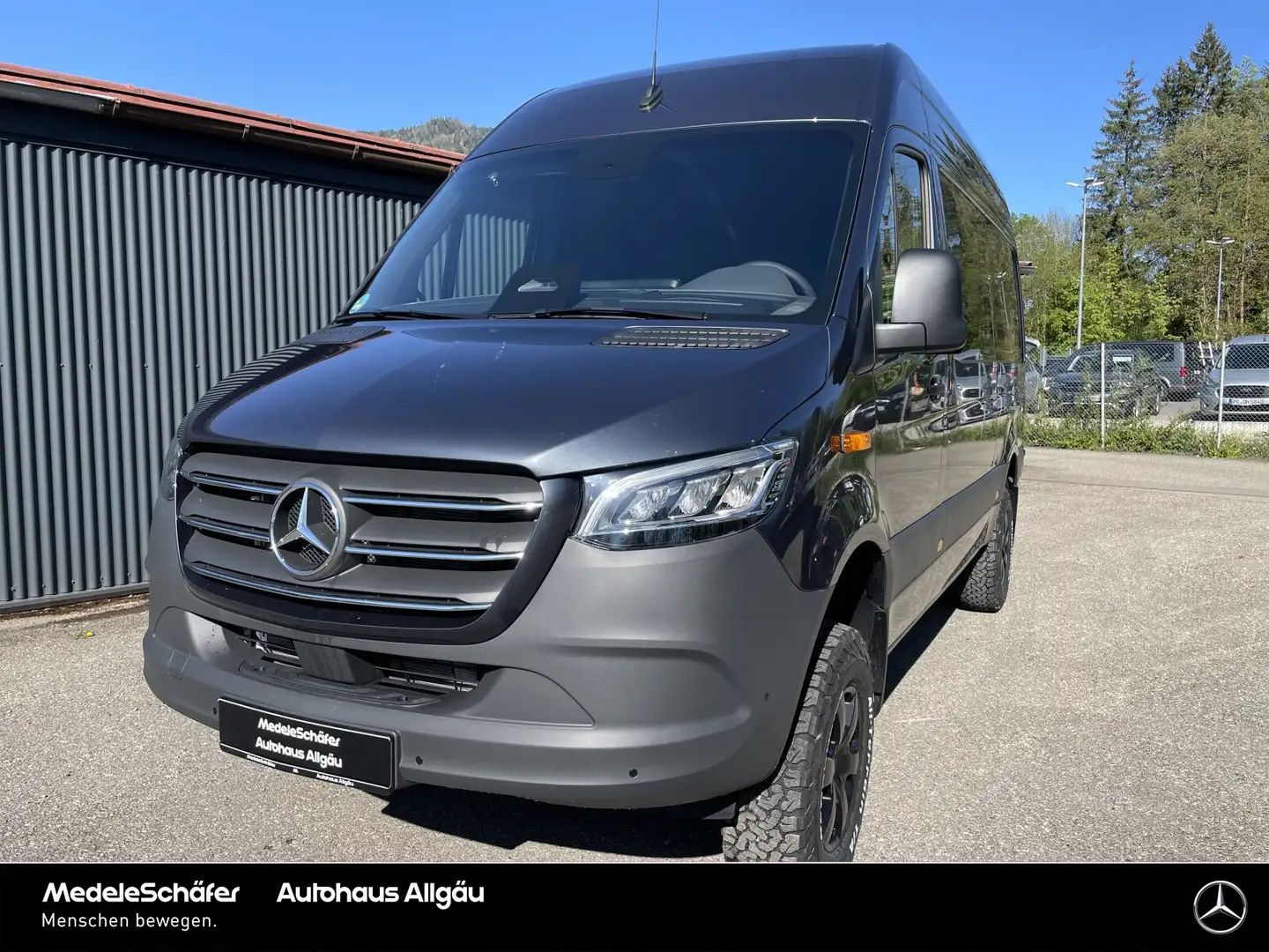 Mercedes-Benz Sprinter 319 Kasten stand. 4x4, Grau - 2