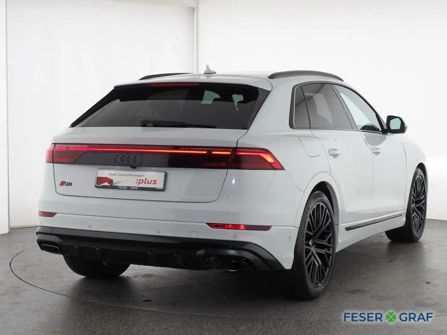 Audi Q8 50 TDI quattro S tronic S line Matrix AHK PANO B&O Weiß - 2