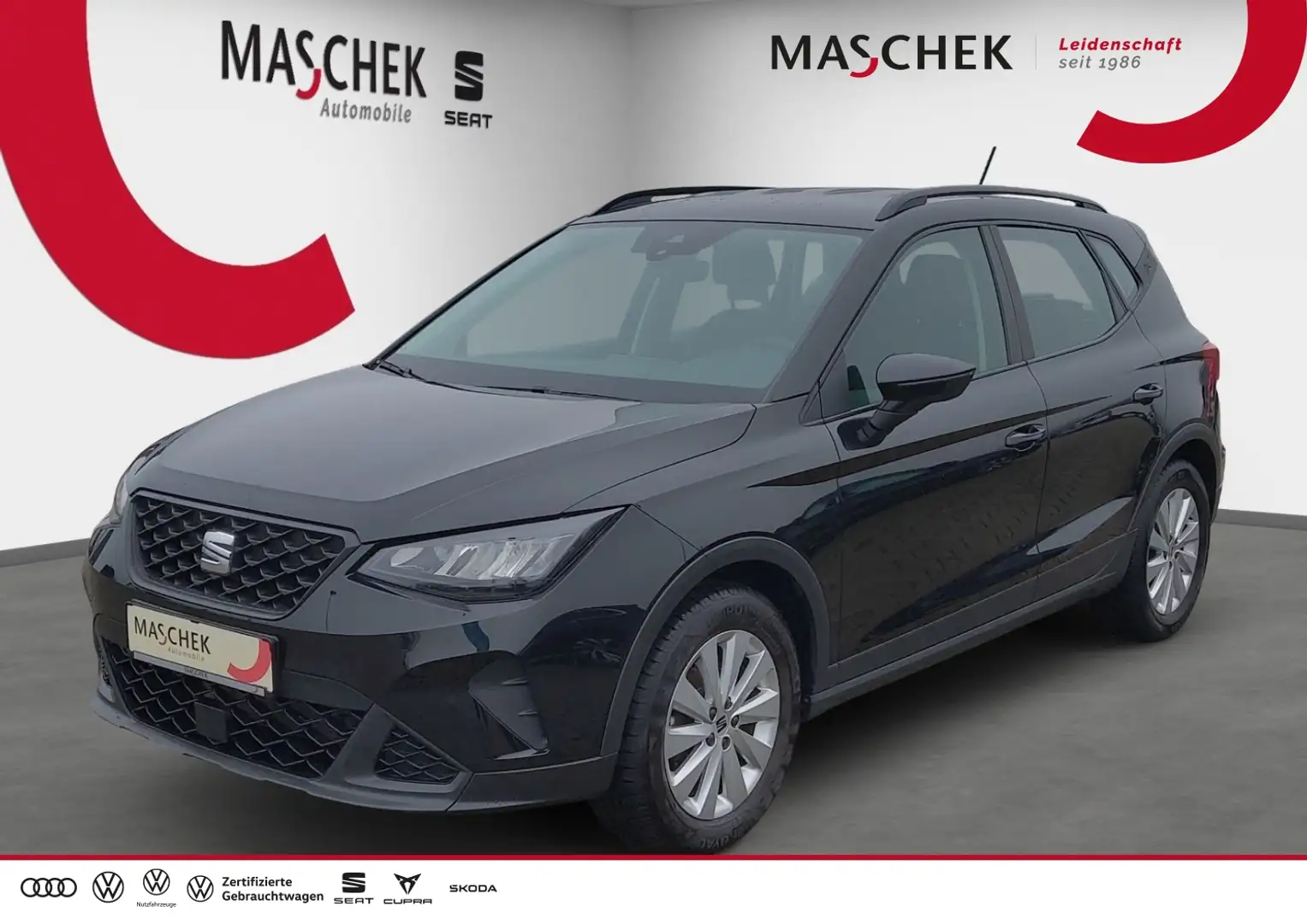 SEAT Arona 1.0 TSI Sitzh PDC LED Tempomat LED PDC SitzH Schwarz - 1