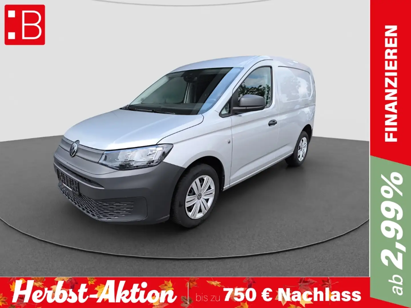 Volkswagen Caddy Kasten 2.0 TDI AHK NAVI KLIMA ACC PDC SHZ USB Grau - 1