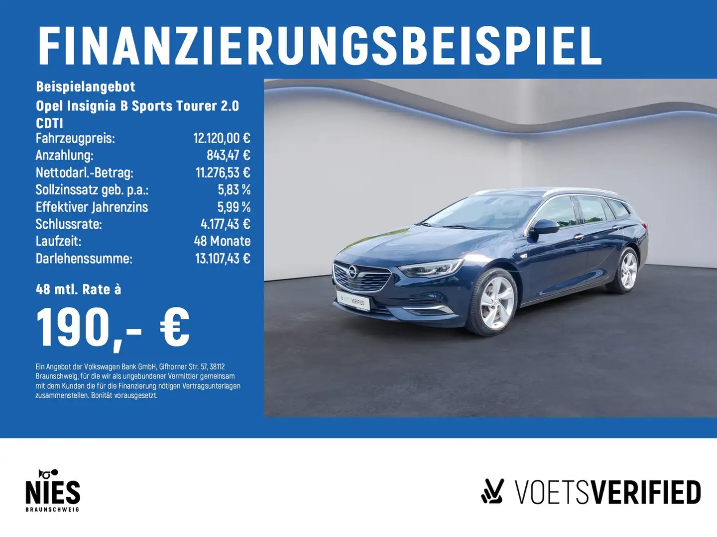 Opel Insignia B Sports Tourer 2.0 CDTI SHZ+LED+NAVI Bleu - 2