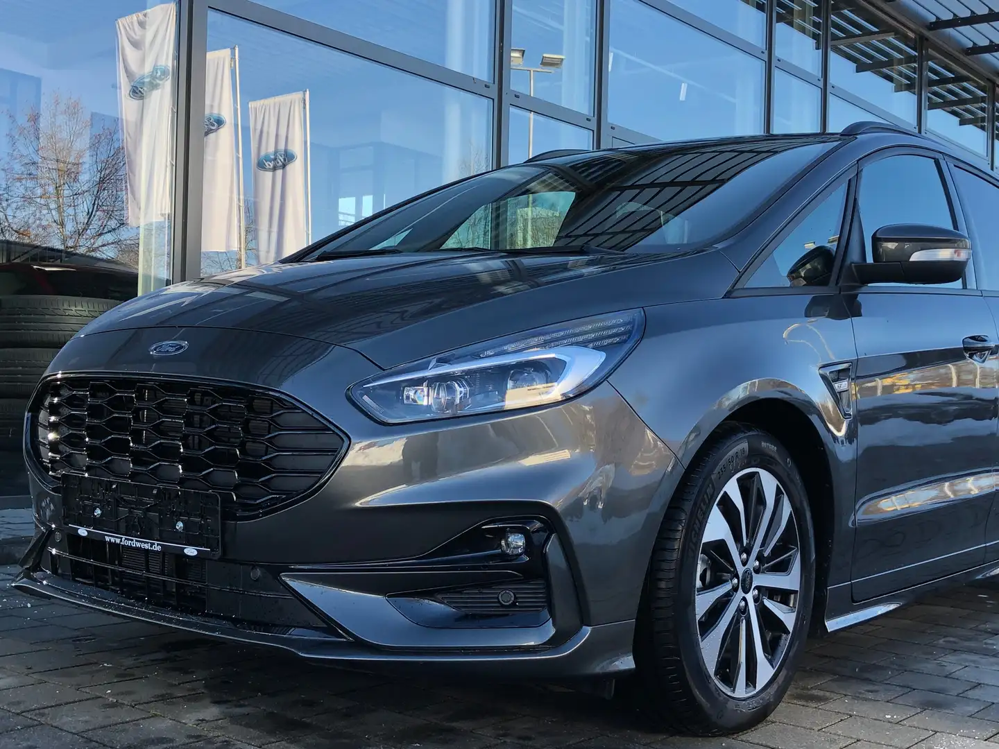 Ford S-Max 861 S-Max 2.5 Duratec FHEV Hybrid ST-Line Gris - 2