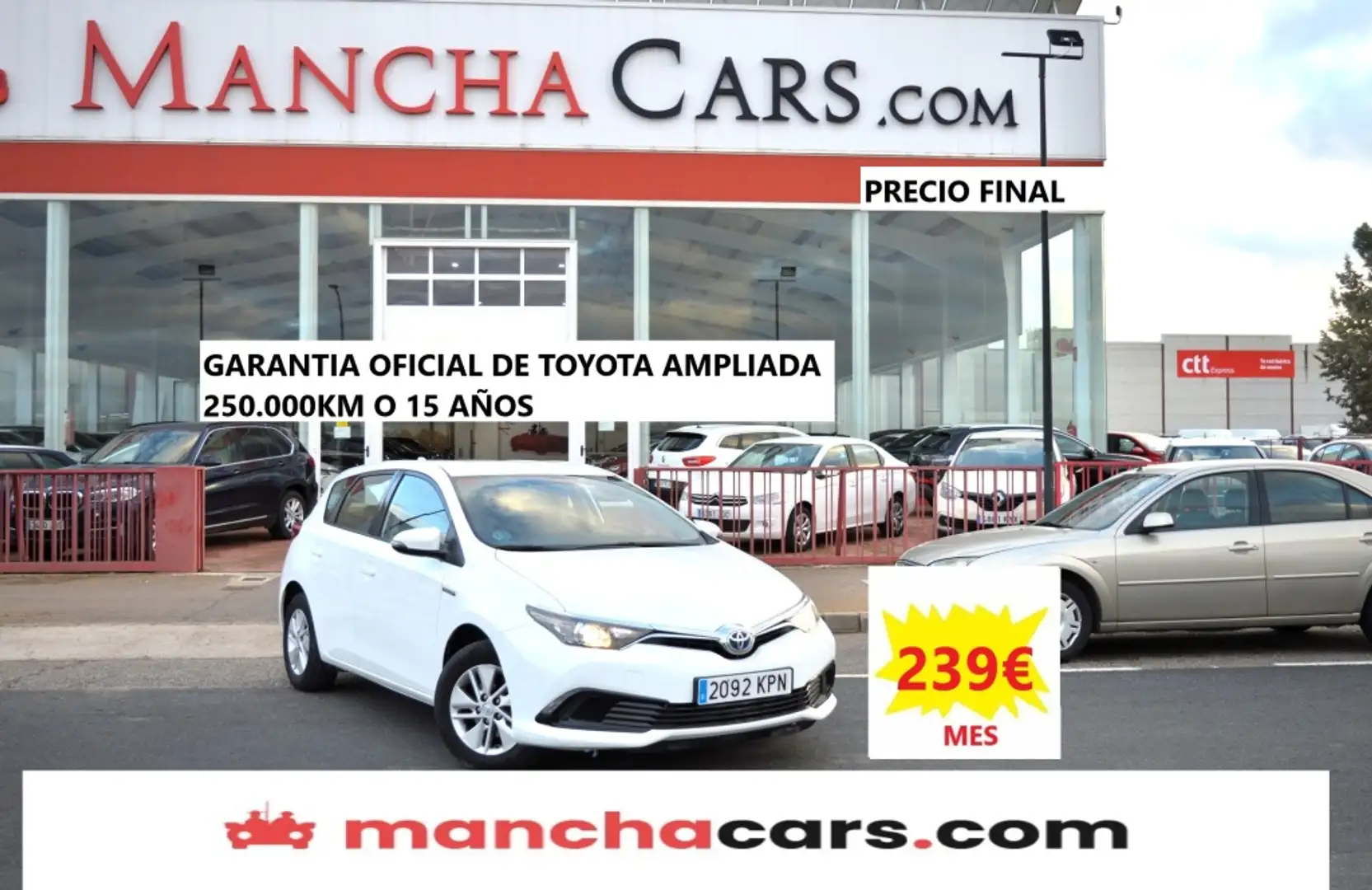 Toyota Auris hybrid 140H Business Blanco - 2