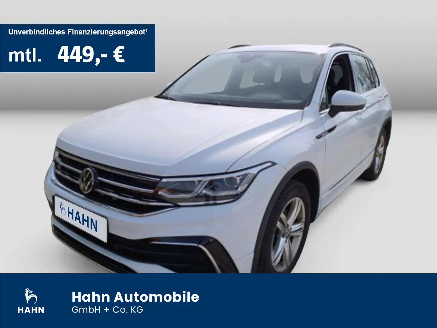Volkswagen Tiguan R-Line 2.0TDI 4Mo DSG AHK CAM MATRIX NAVI Weiß - 1