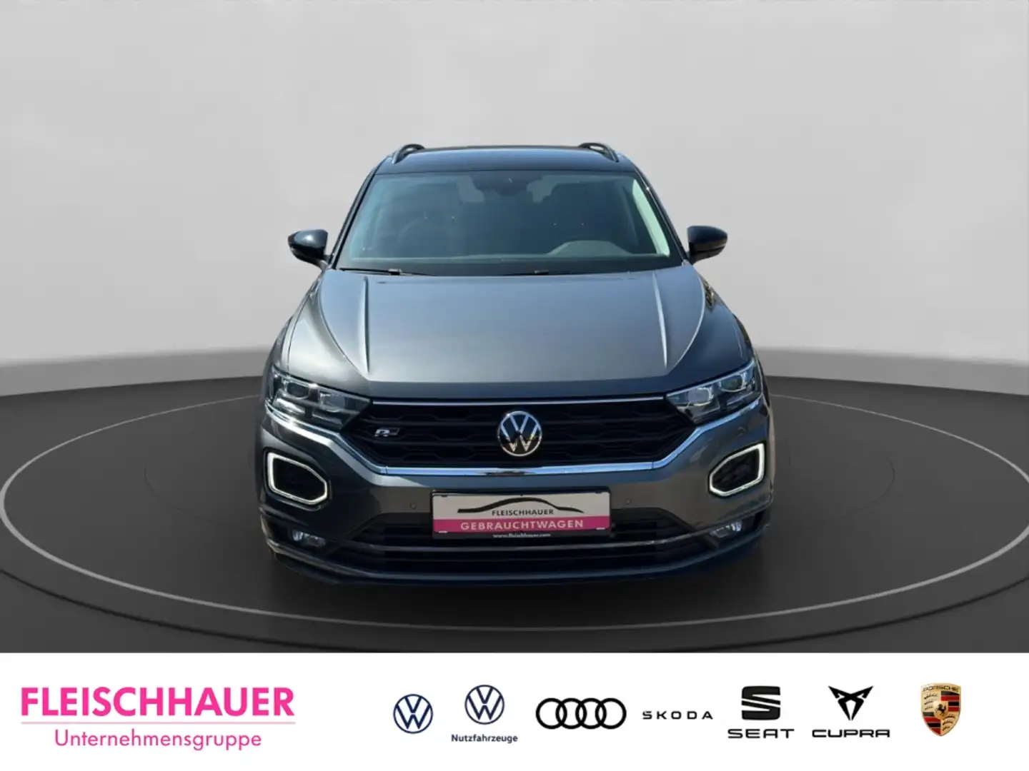 Volkswagen T-Roc 1,5TSI R-Line+AHK+CarPlay+Navi+LED+APS+Rear View Gris - 2
