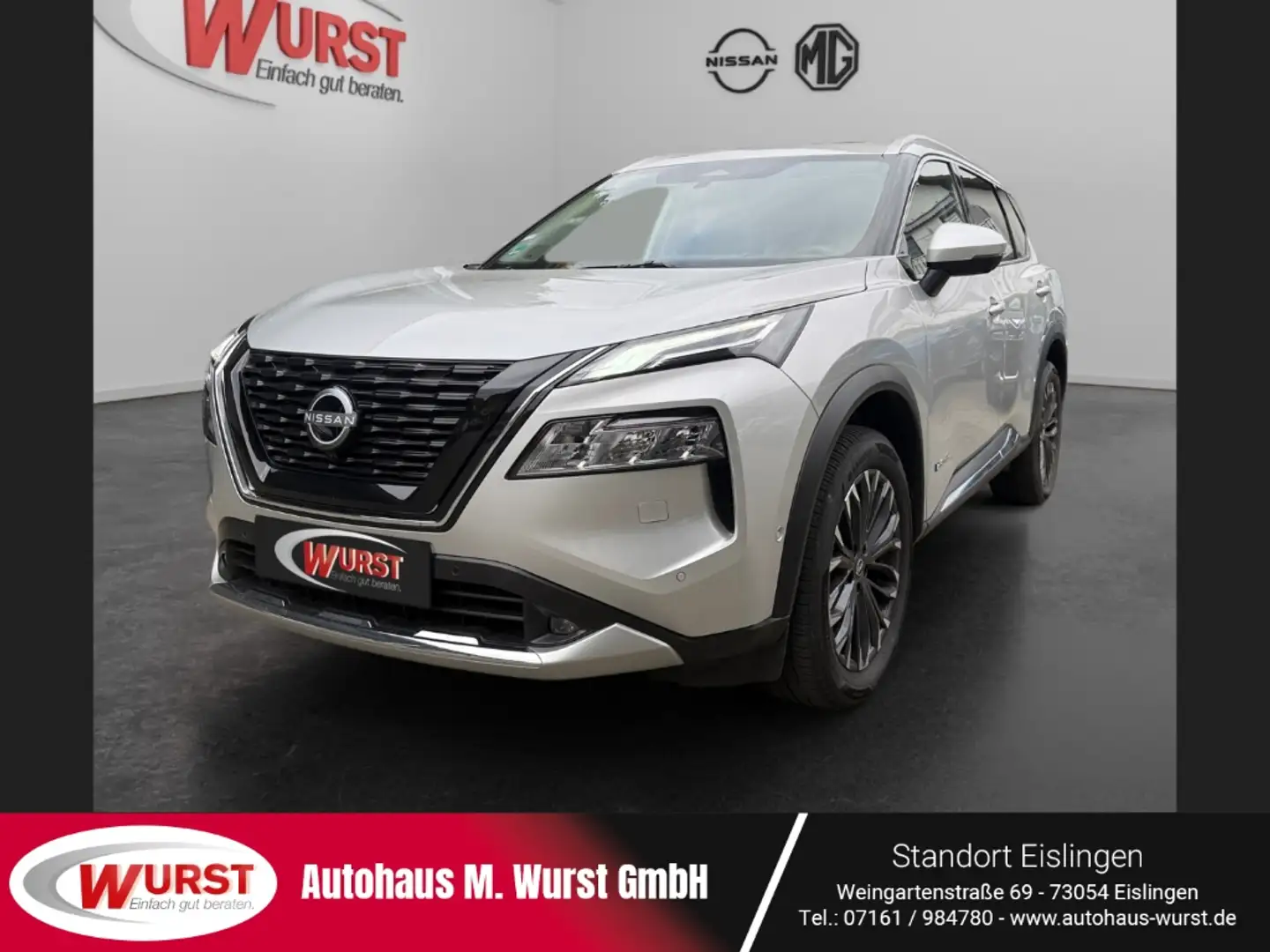 Nissan X-Trail Tekna+ e-Power e-4orce 360Grad Kamera HeadUp Panor Silber - 1