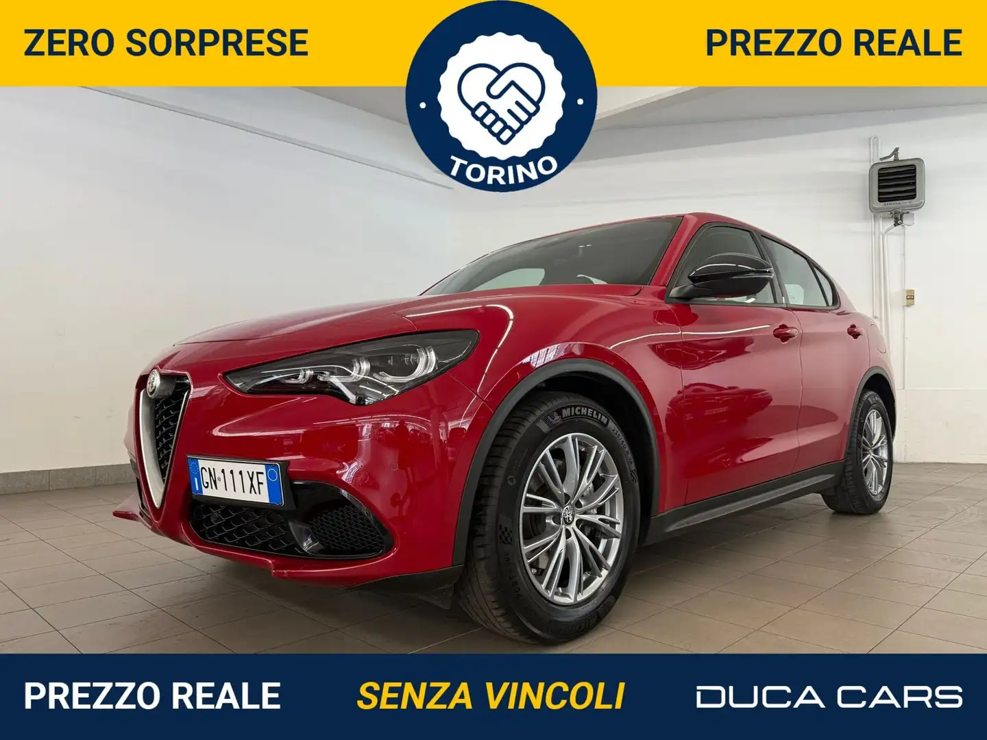 Alfa Romeo Stelvio 2.2 Turbodiesel 160 CV AT8 RWD Super Rosso - 1