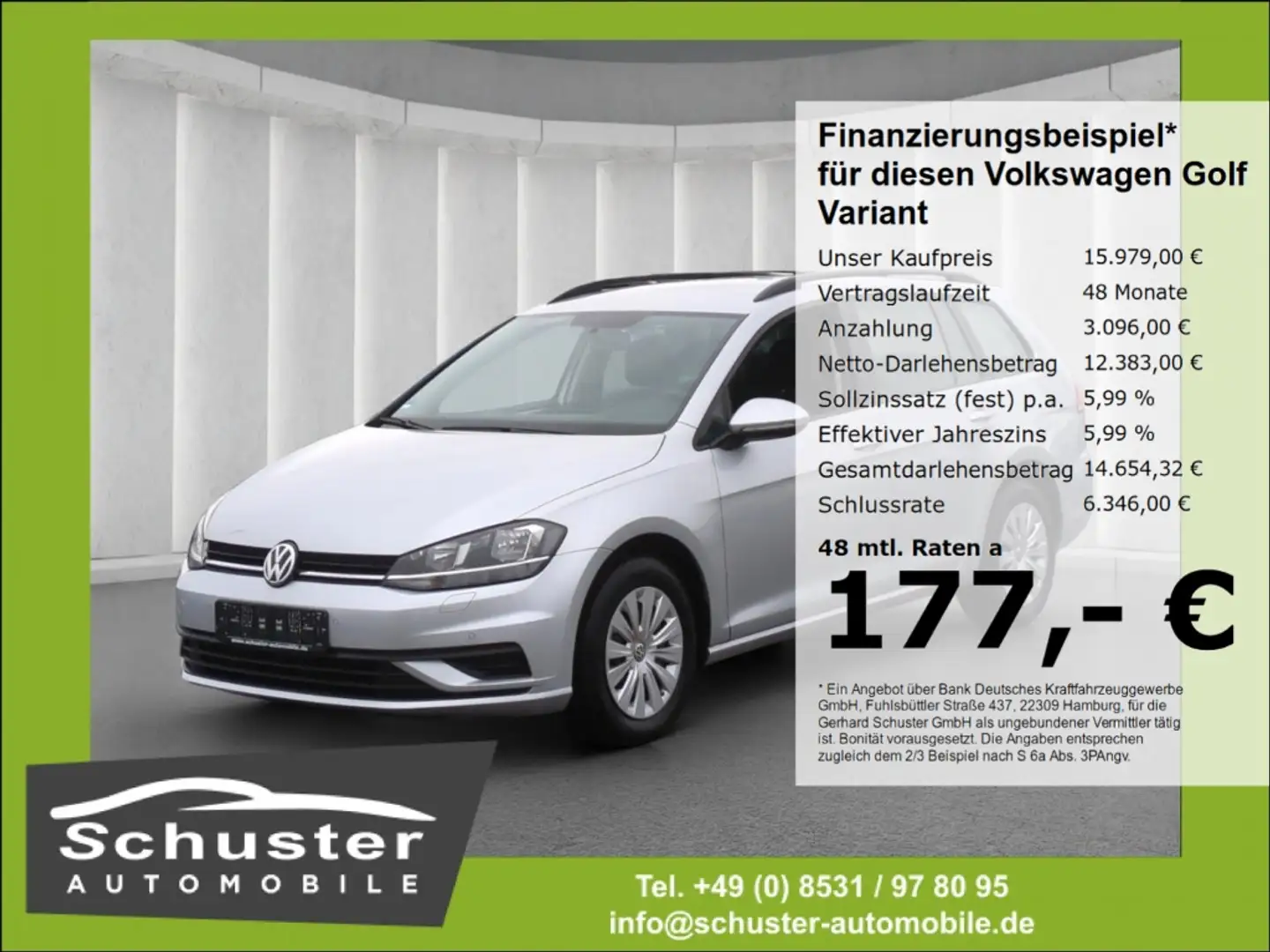 Volkswagen Golf Variant VII 1.6TDI*Navi Tempom SHZ PDCv+h Silber - 1
