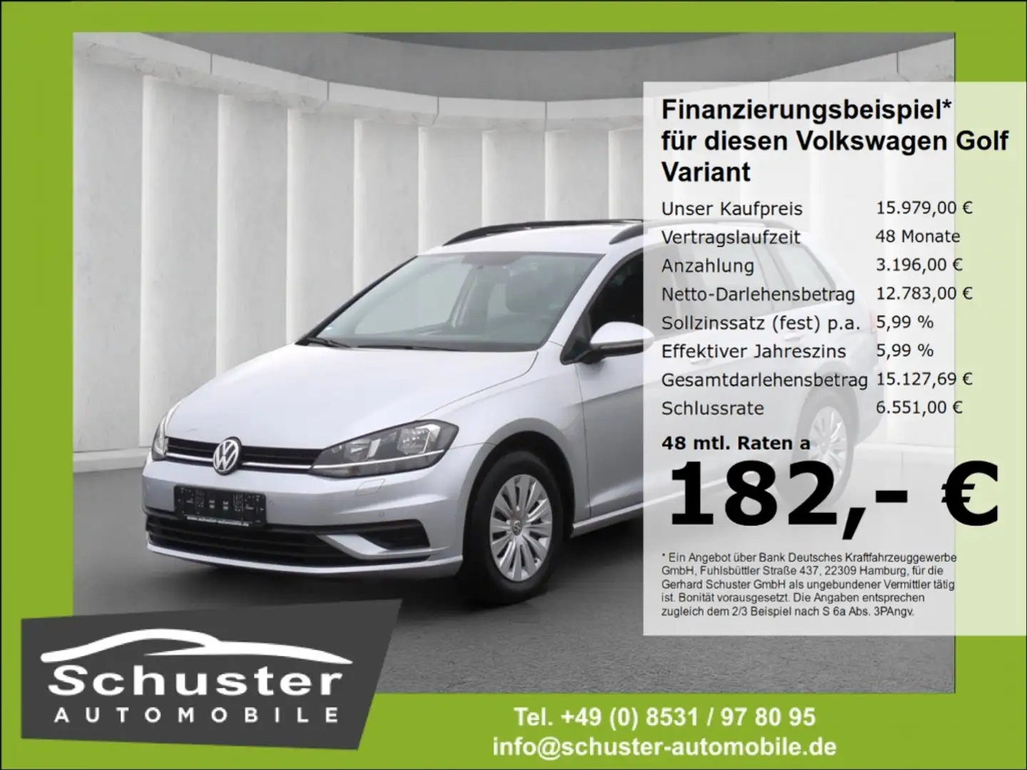 Volkswagen Golf Variant VII 1.6TDI*Navi Tempom SHZ PDCv+h Silber - 1