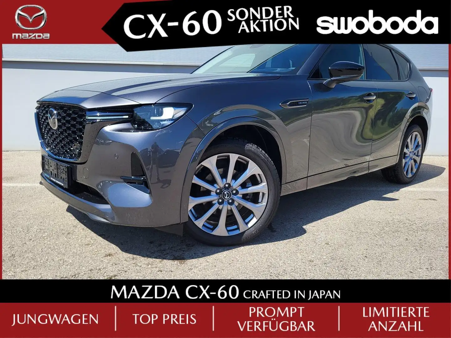 Mazda CX-60 3.3L D200 HOMURA COM/CON/DRI Grijs - 1