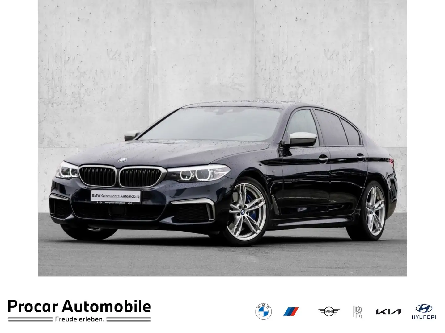 BMW 550 M550i xDrive H/K+ACC+GLASDACH+LHZ+NAVI PROF Negro - 1