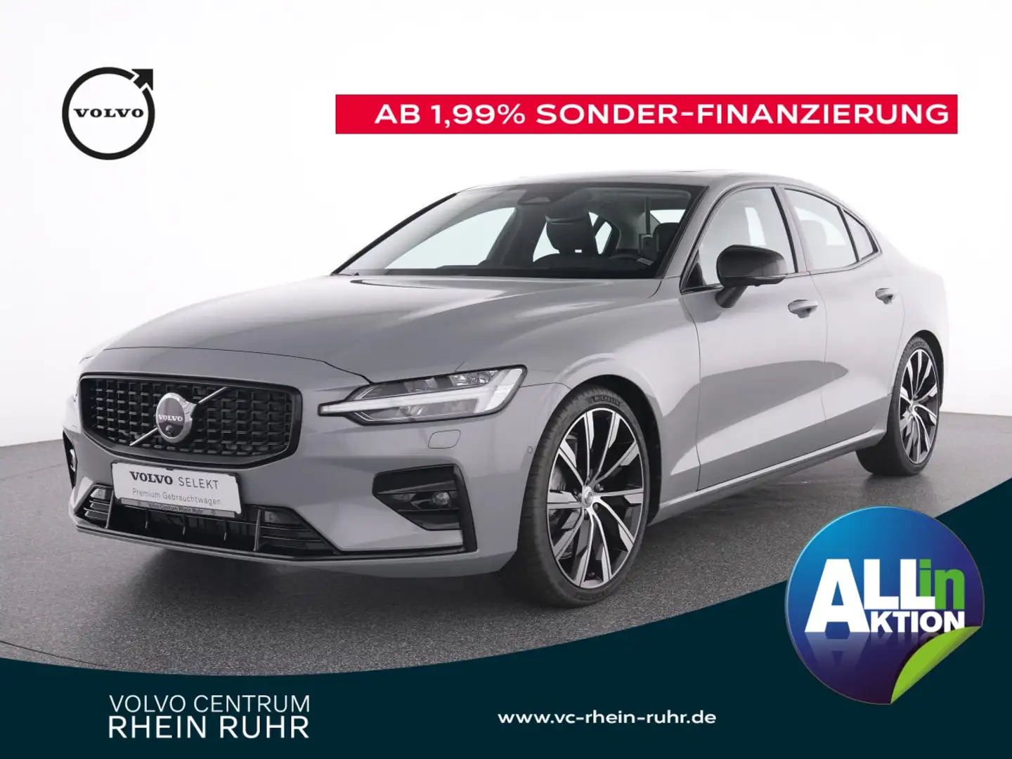 Volvo S60 B5 AWD Ultimate Dark +STHZ+B&W SOUND+AHK+ Gris - 1