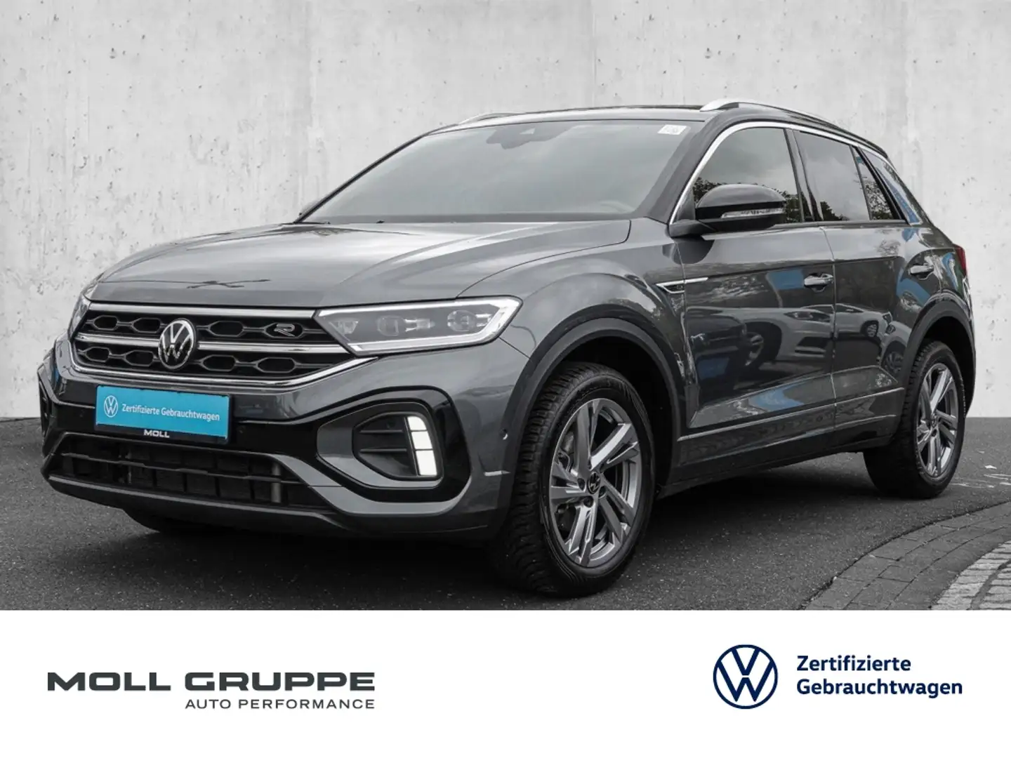 Volkswagen T-Roc 1.5 TSI DSG R-Line 2xKLIMA ACC AHK AUT FLA Schwarz - 1