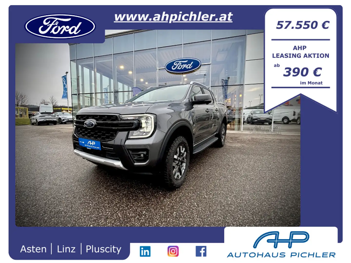 Ford Ranger Ranger Doppelkabine Wildtrak e-4WD 2.3 EcoBoost... Grau - 1