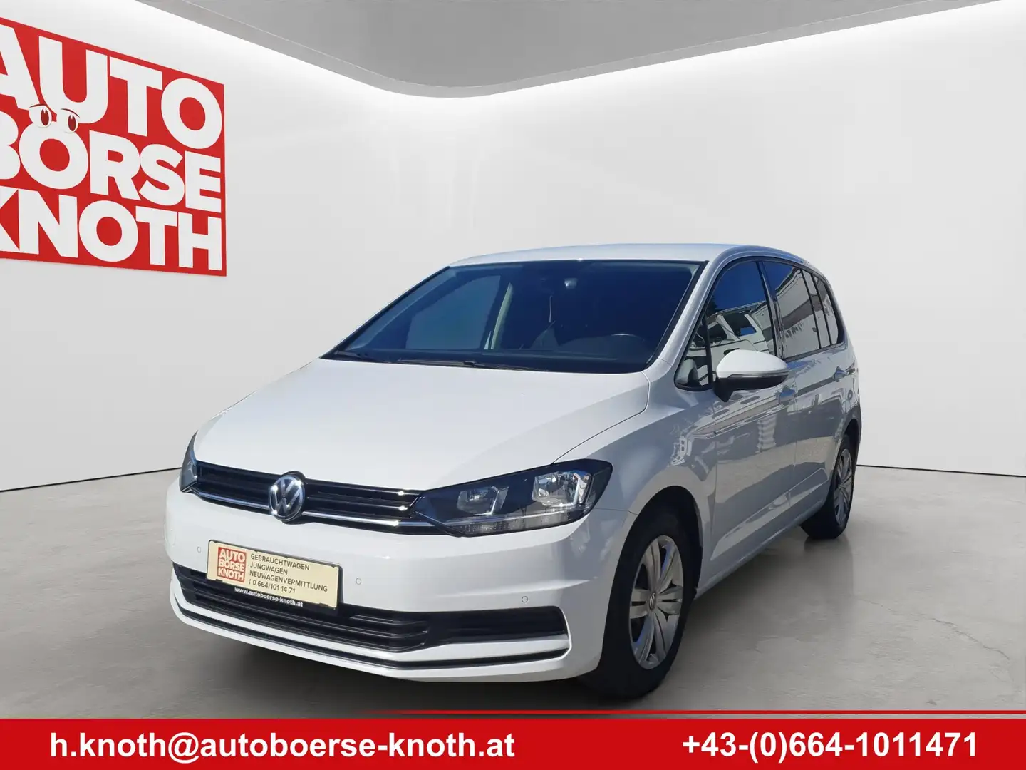 Volkswagen Touran 2,0TDI SCR DSG, NAVI, PDC, Klimatronic Weiß - 1