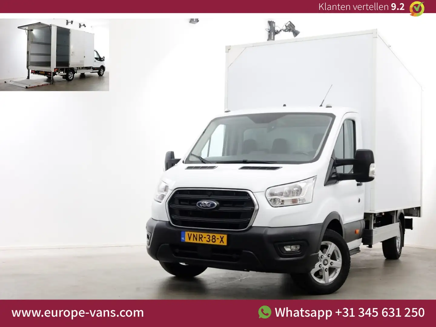 Ford Transit 350 2.0 TDCI 130pk Bakwagen met laadklep 1.211kg l Wit - 1