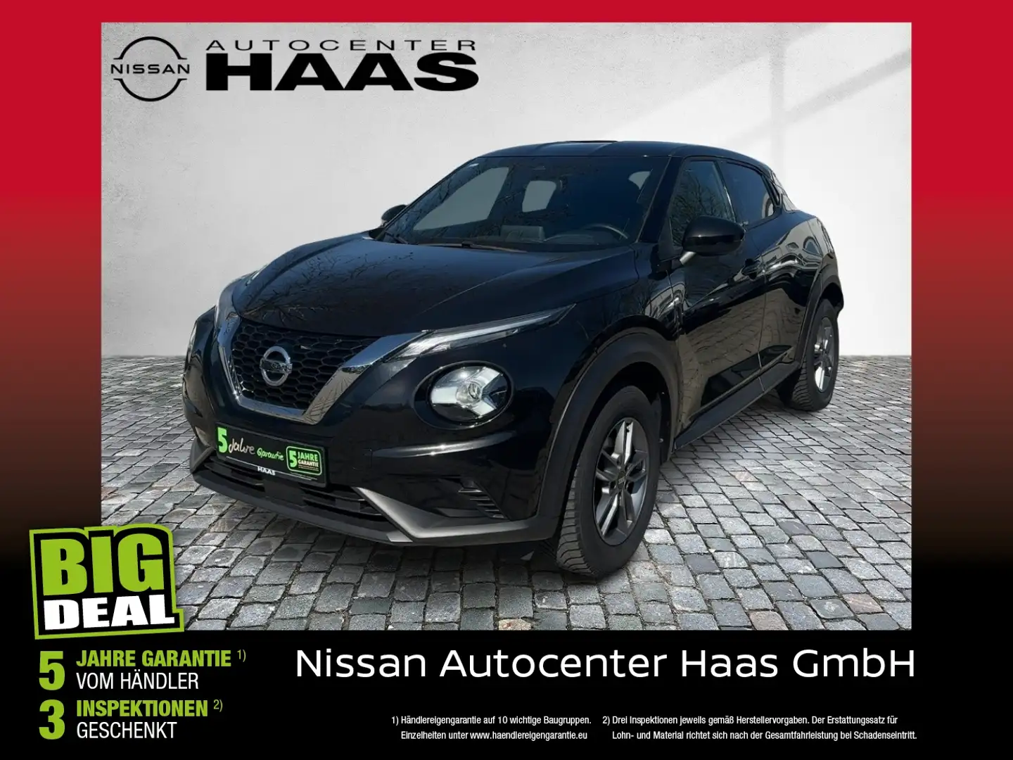 Nissan Juke 1.0 DIG-T N-Connecta Navi+Kamera+LED Noir - 1