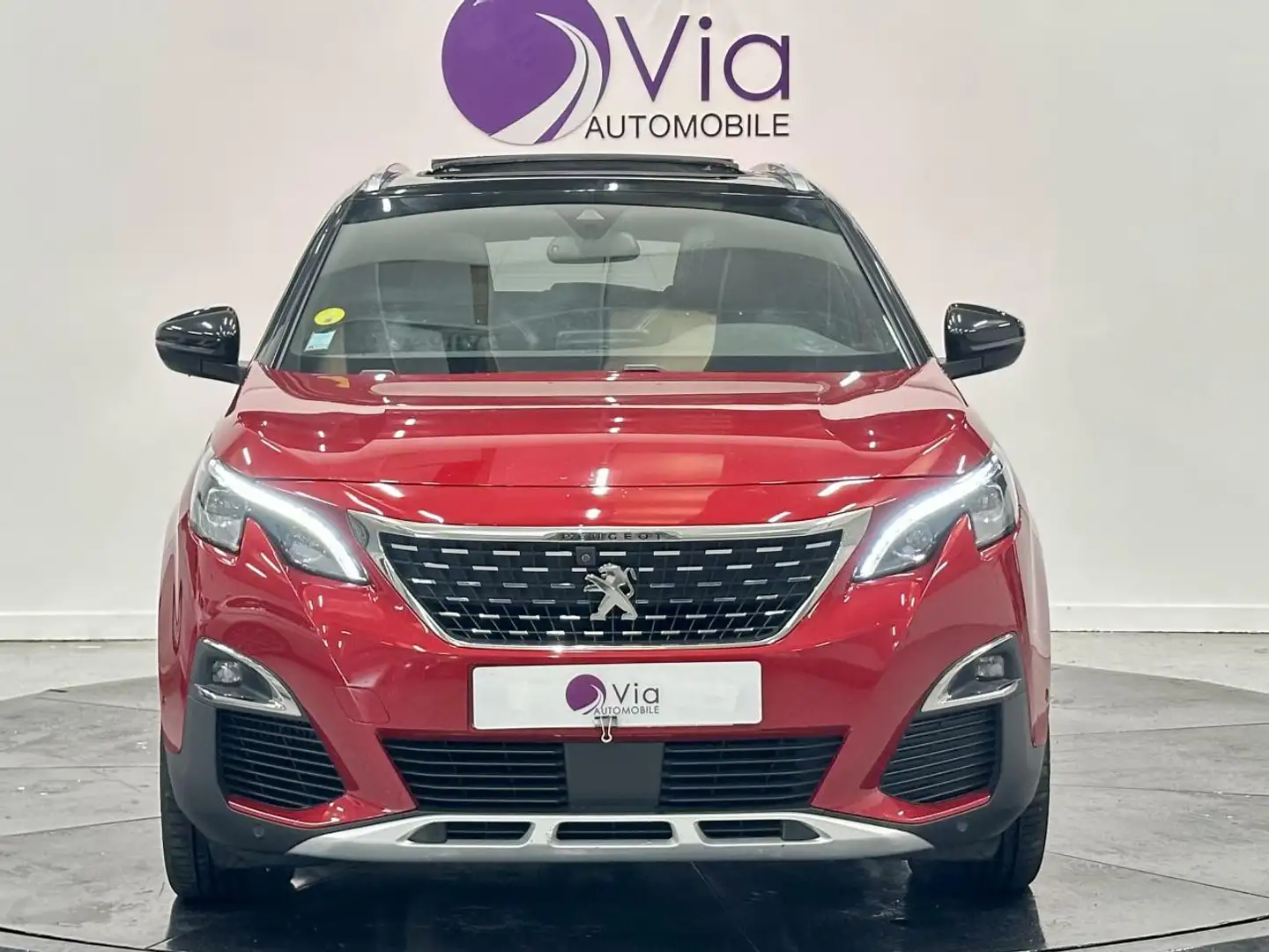 Peugeot 3008 1.5 BLUEHDI 130 GT LINE / TOIT OUVRANT / CUIR / SIEGE ELECTRIQUE Rouge - 2