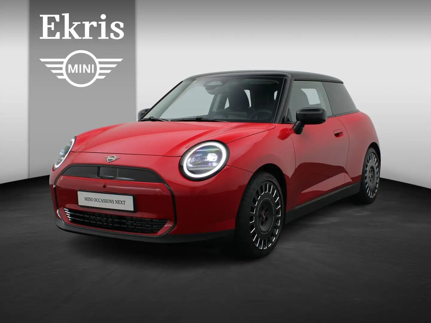 MINI Cooper E 3-Deurs Pakket L + Glazen panoramadak + Parking As Rood - 1