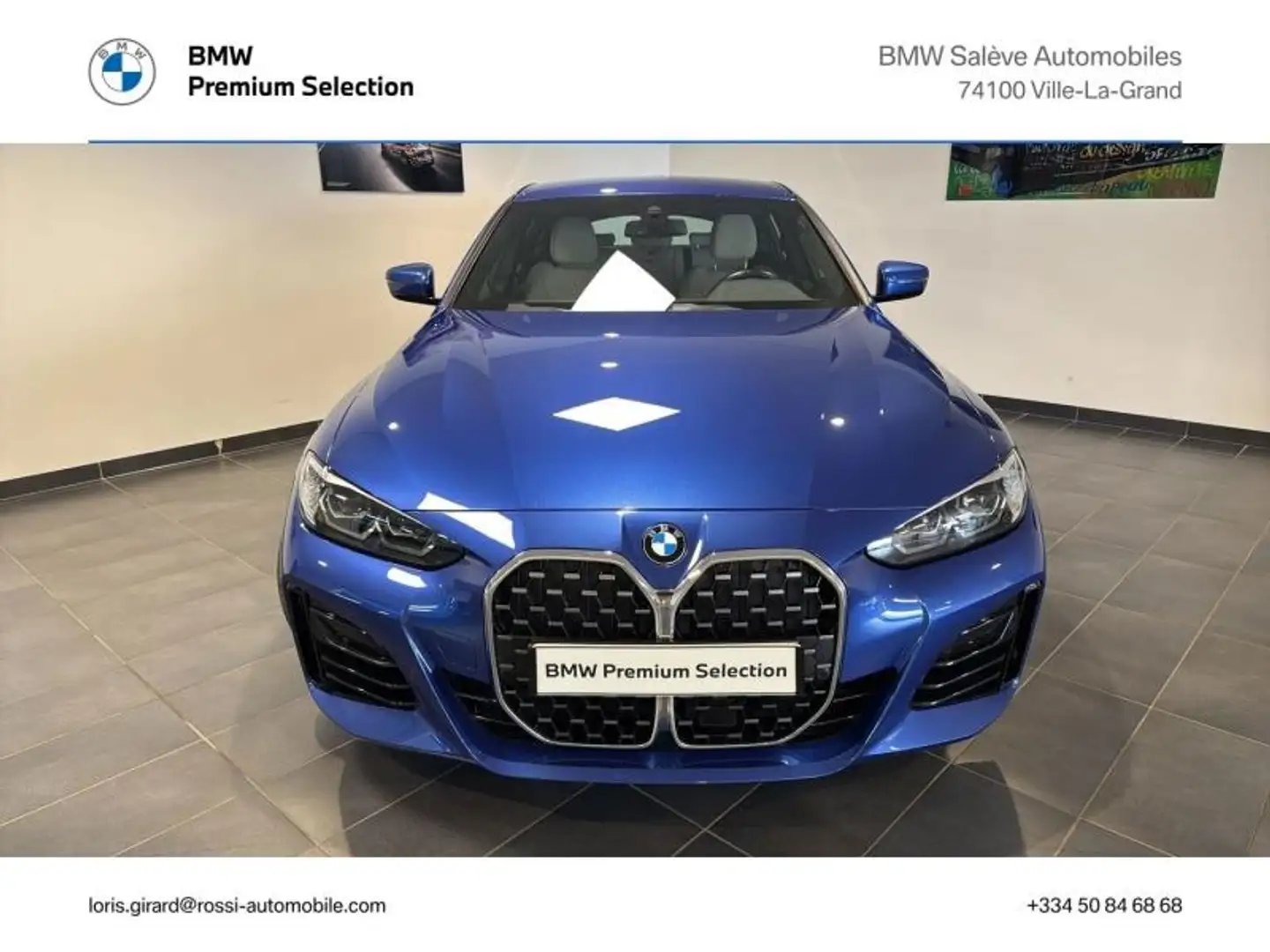 BMW 420 420dA  xDrive 190ch M Sport Bleu - 2