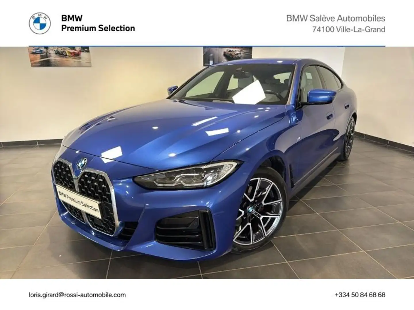 BMW 420 420dA  xDrive 190ch M Sport Bleu - 1