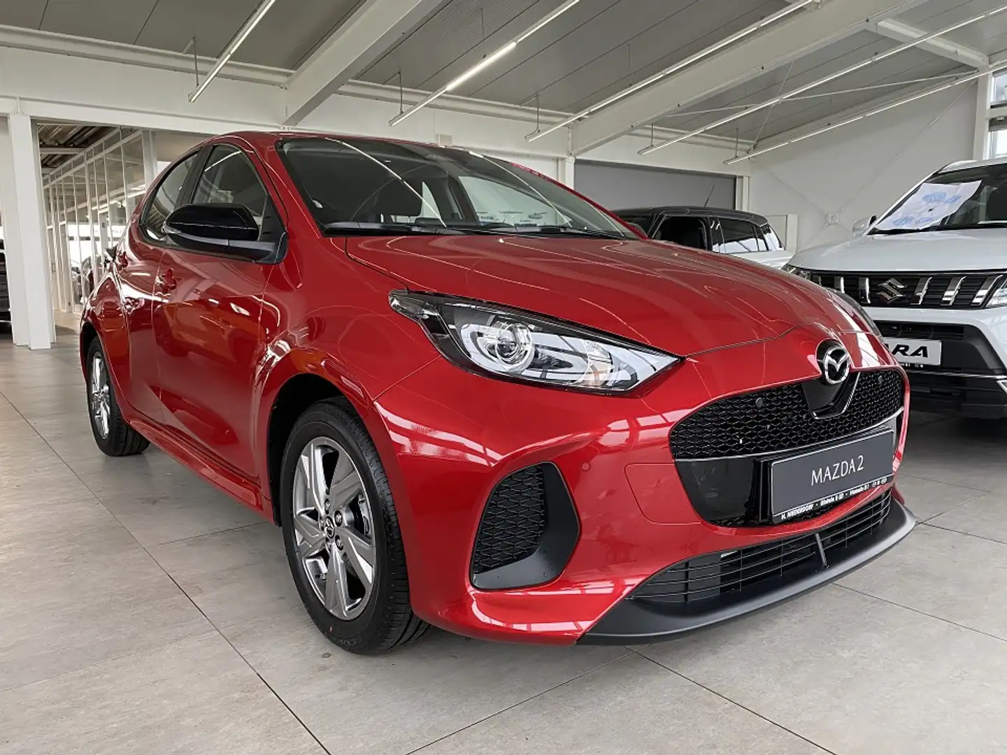 Mazda 2 Hybrid 1.5 Exclusive AUTOMATIK Kamera, Klimaaut., Rot - 1