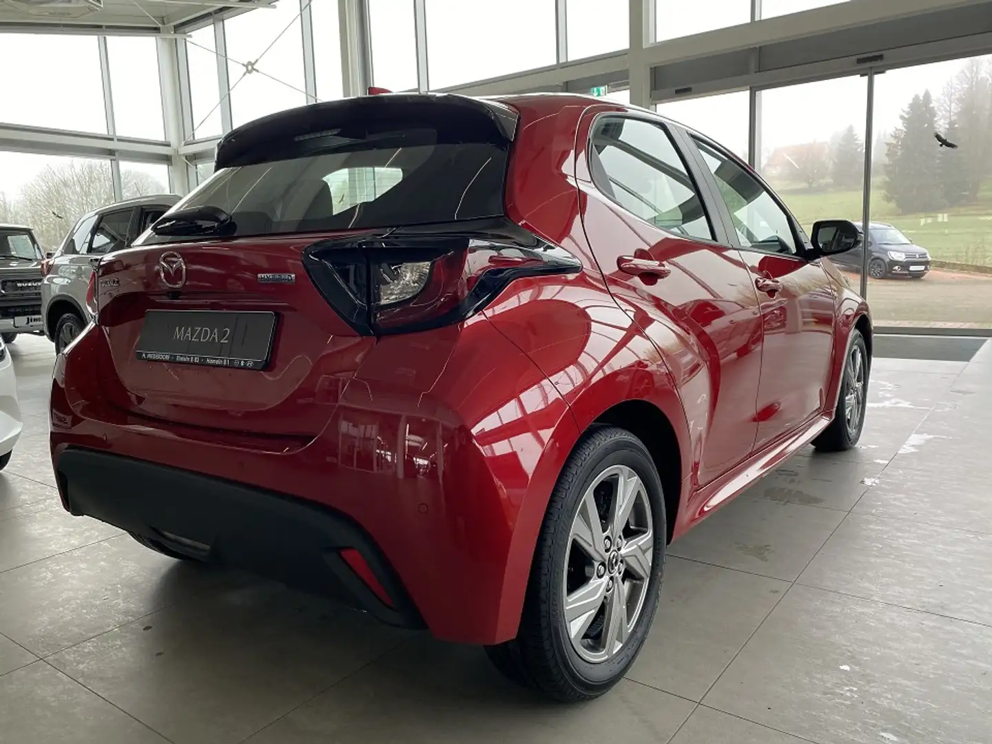 Mazda 2 Hybrid 1.5 Exclusive AUTOMATIK Kamera, Klimaaut., Rot - 2